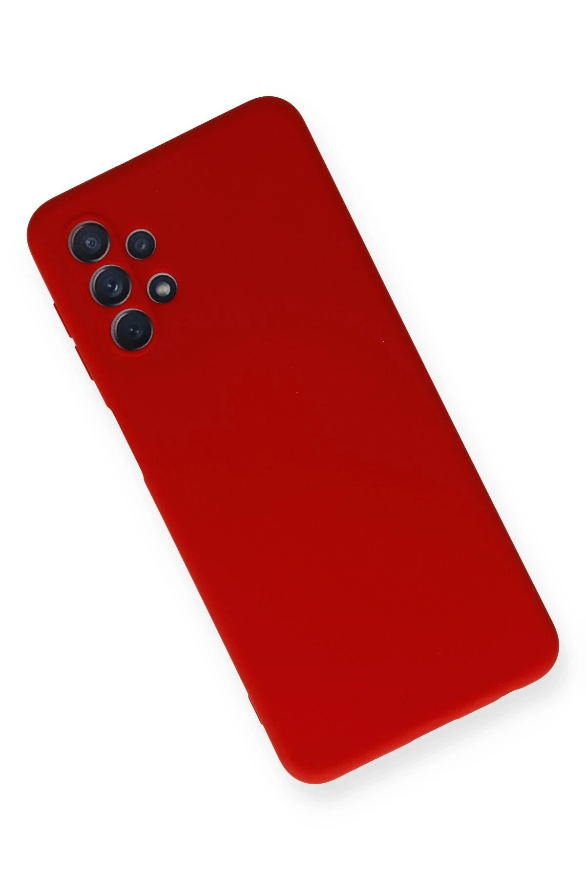 Newface Samsung Galaxy A52 Kılıf Nano içi Kadife Silikon - Kırmızı