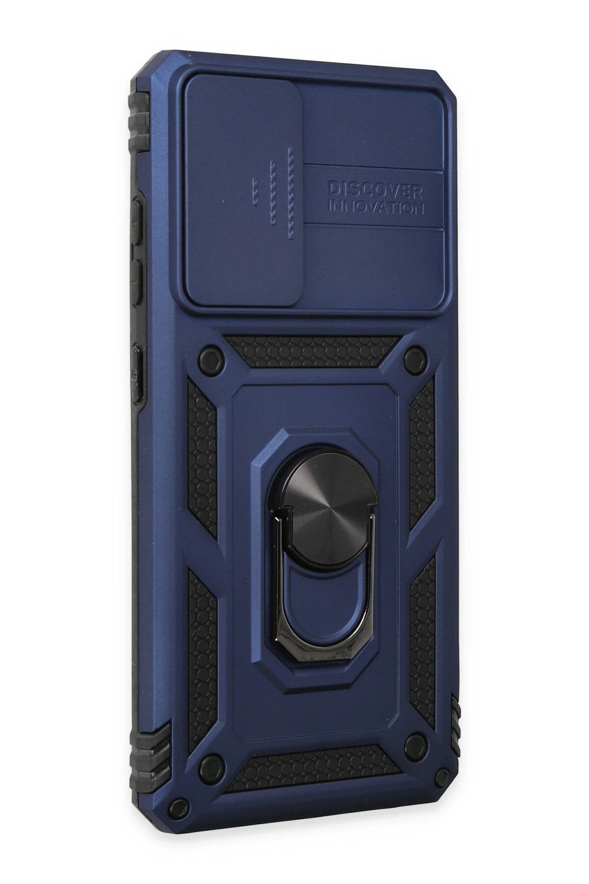 Newface Samsung Galaxy A72 Kılıf Pars Lens Yüzüklü Silikon - Lacivert