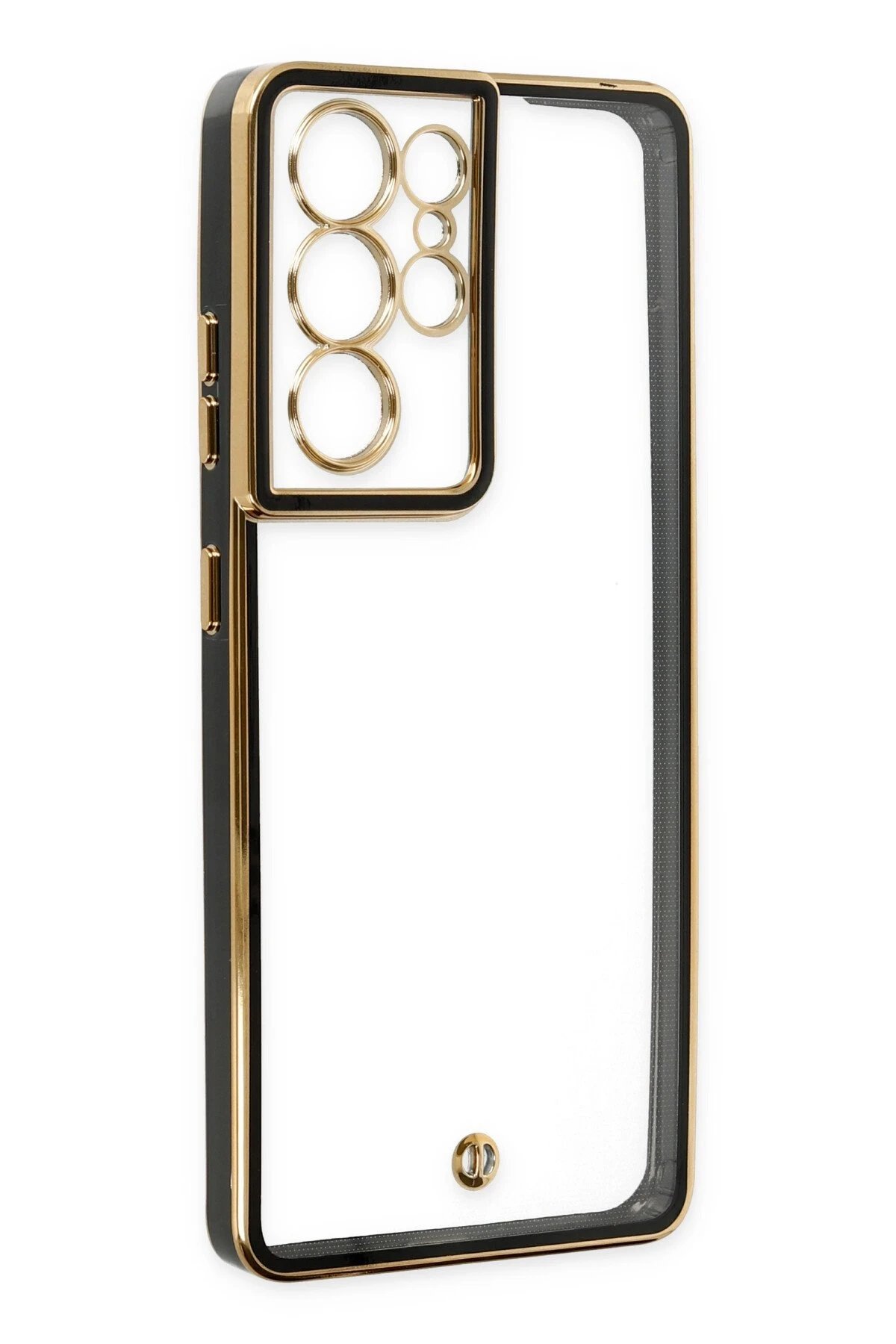 Newface Samsung Galaxy S21 Ultra Kılıf Liva Lens Silikon - Siyah