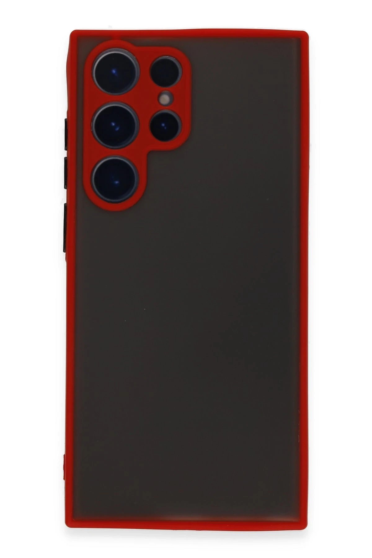 Newface Samsung Galaxy S22 Ultra Kılıf Montreal Silikon Kapak - Kırmızı