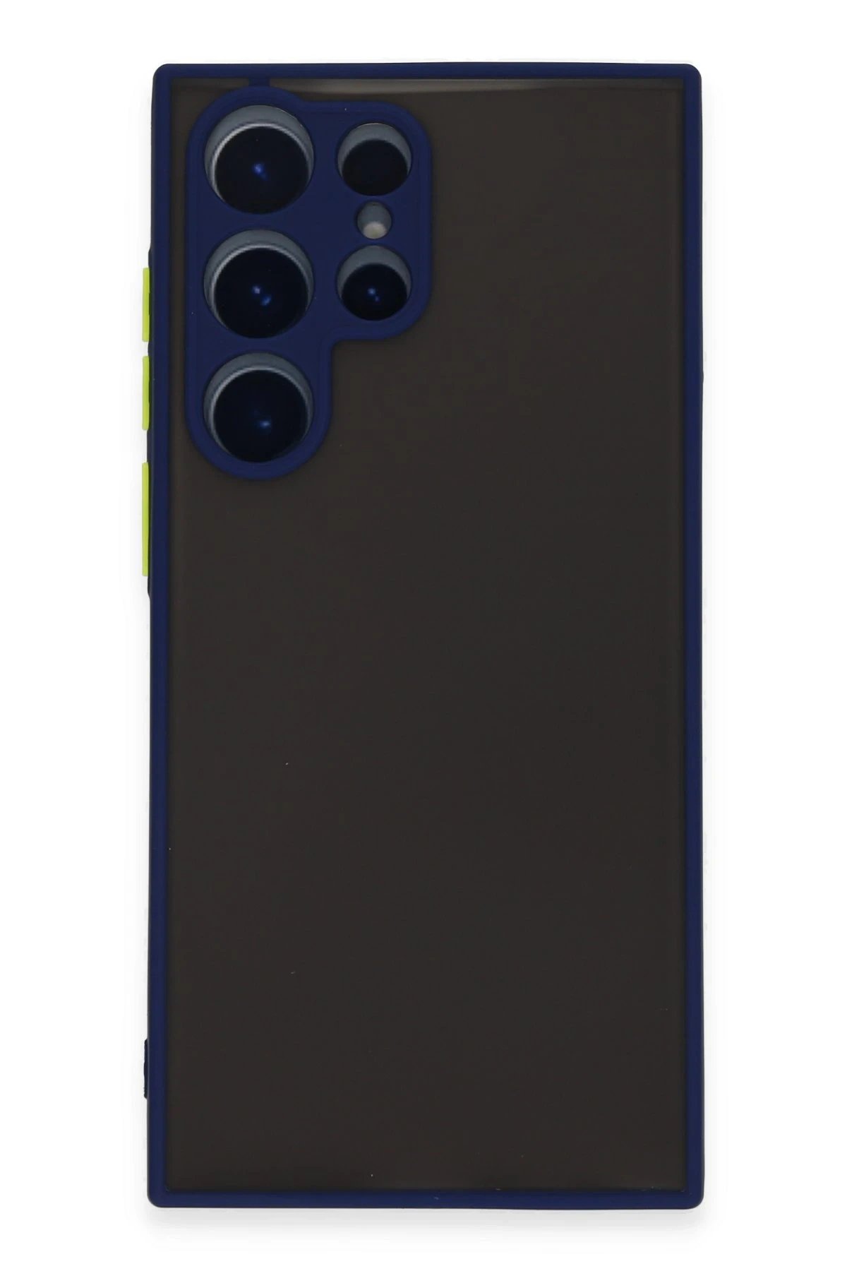 Newface Samsung Galaxy S22 Ultra Kılıf Montreal Silikon Kapak - Lacivert