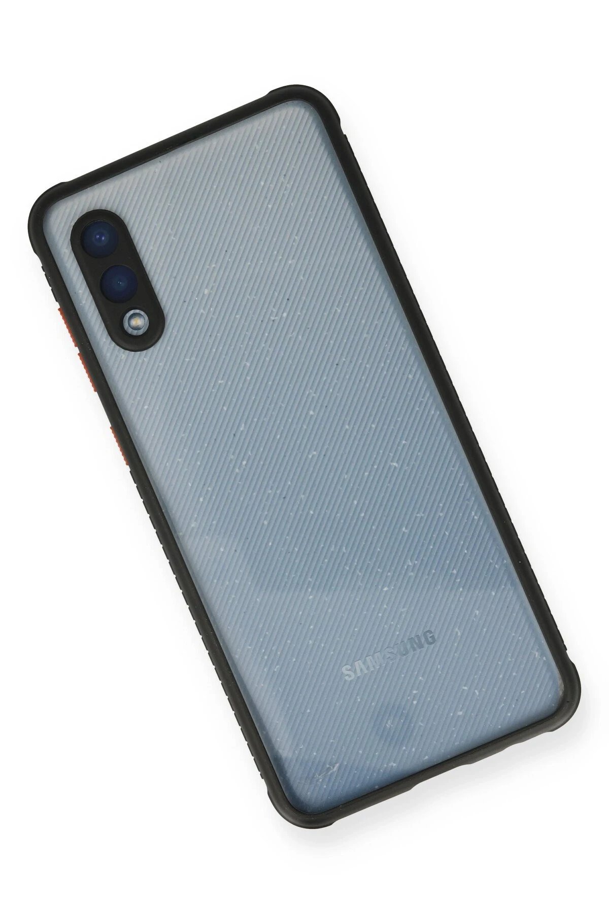 Newface Samsung Galaxy A02 Kılıf Miami Şeffaf Silikon - Siyah