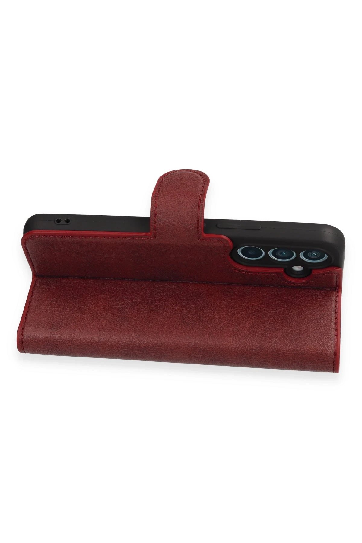 Newface Samsung Galaxy A34 5G Kılıf Trend S Plus Kapaklı Kılıf - Kırmızı