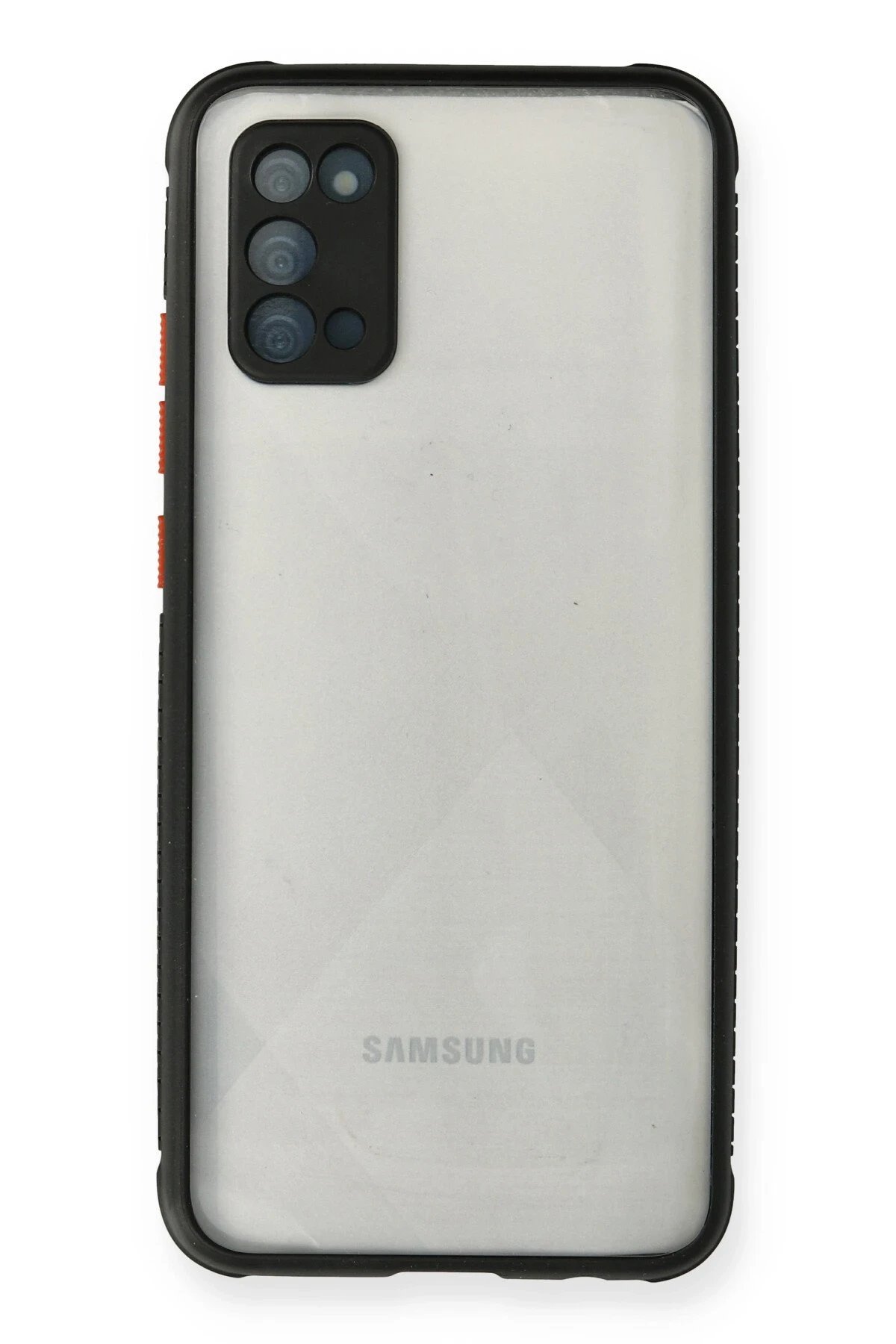 Newface Samsung Galaxy A02S Kılıf Miami Şeffaf Silikon - Siyah