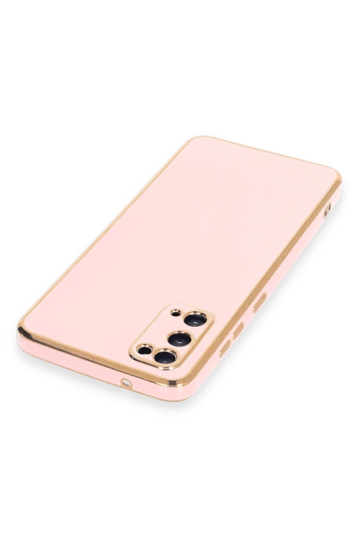 Newface Samsung Galaxy S20 Kılıf Volet Silikon - Pembe