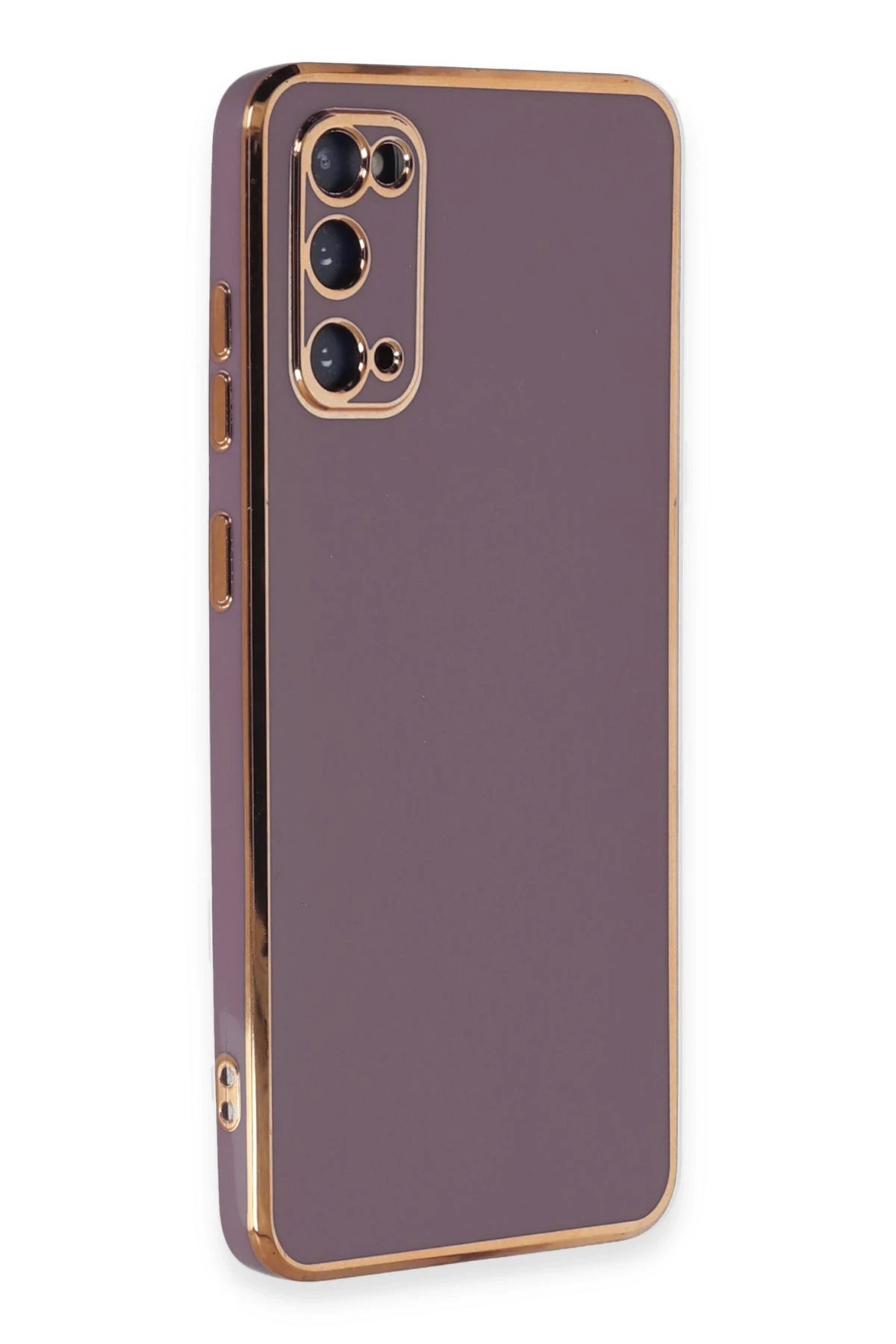 Newface Samsung Galaxy S20 Kılıf Volet Silikon - Mor