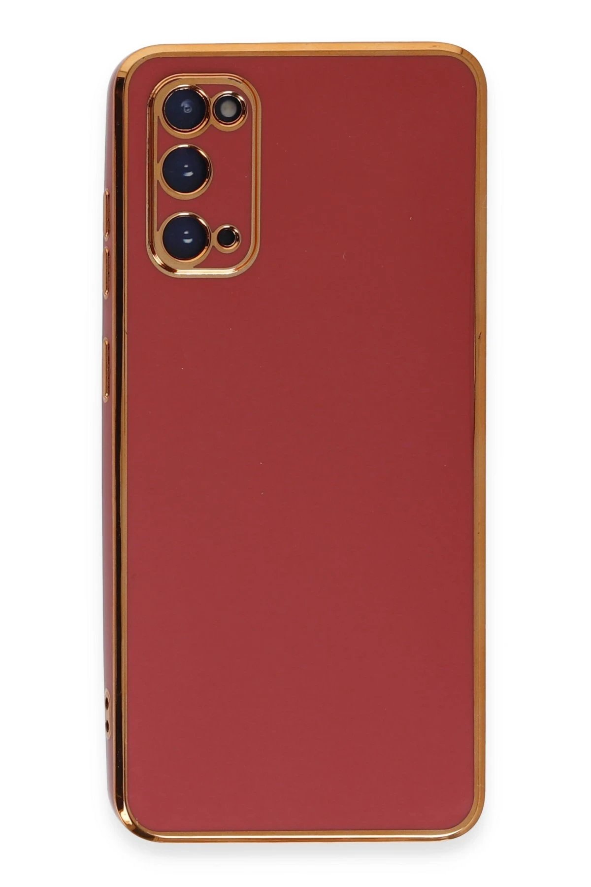 Newface Samsung Galaxy S20 Kılıf Volet Silikon - Kırmızı