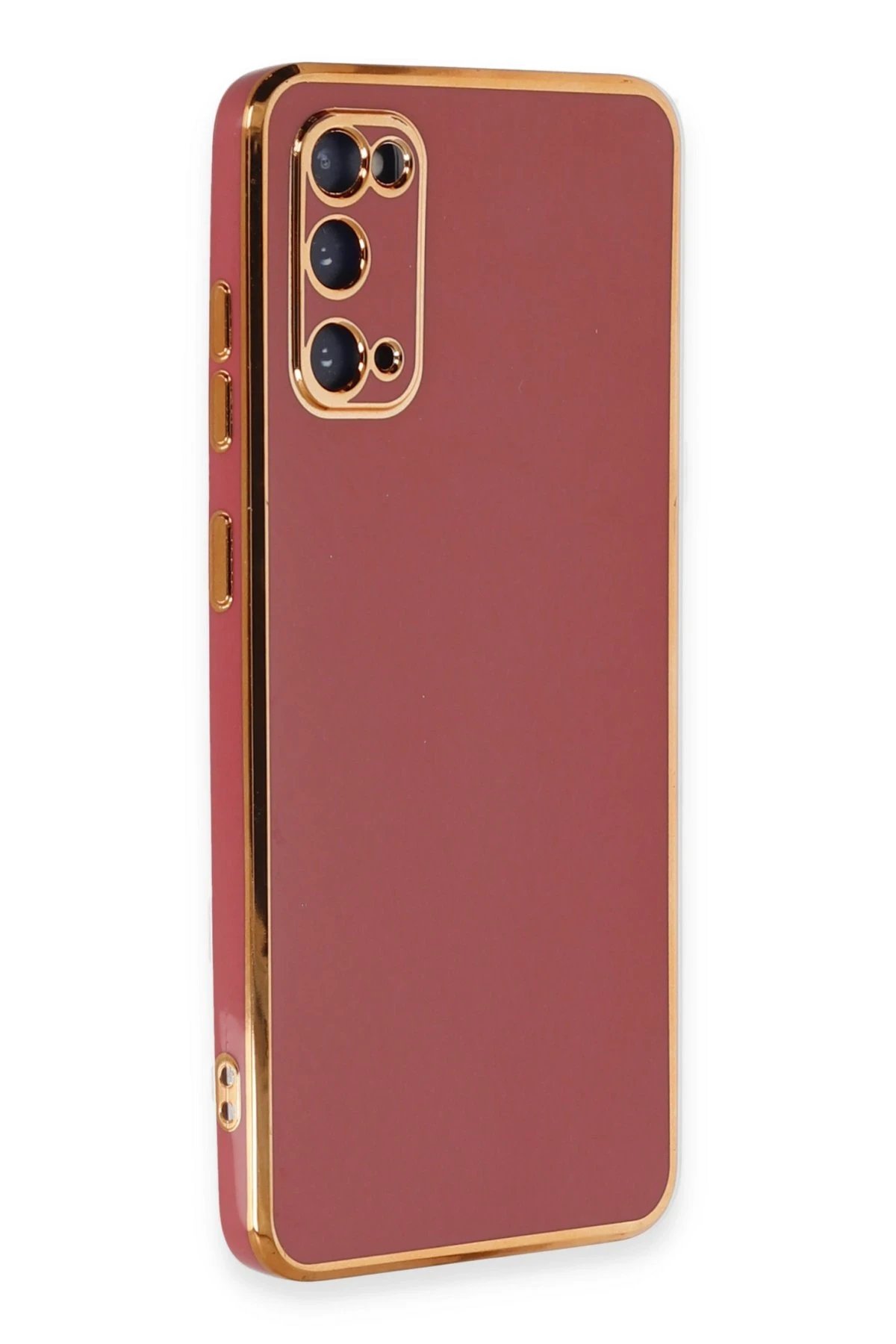 Newface Samsung Galaxy S20 Kılıf Volet Silikon - Kırmızı