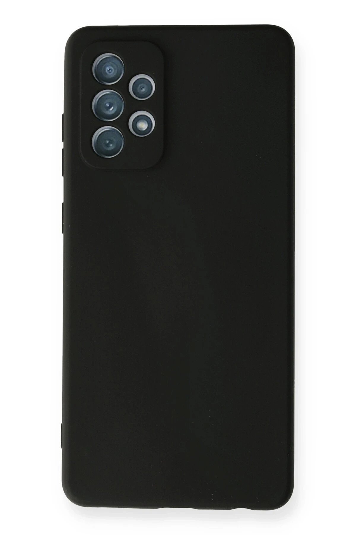 Newface Samsung Galaxy A72 Kılıf Nano içi Kadife Silikon - Siyah