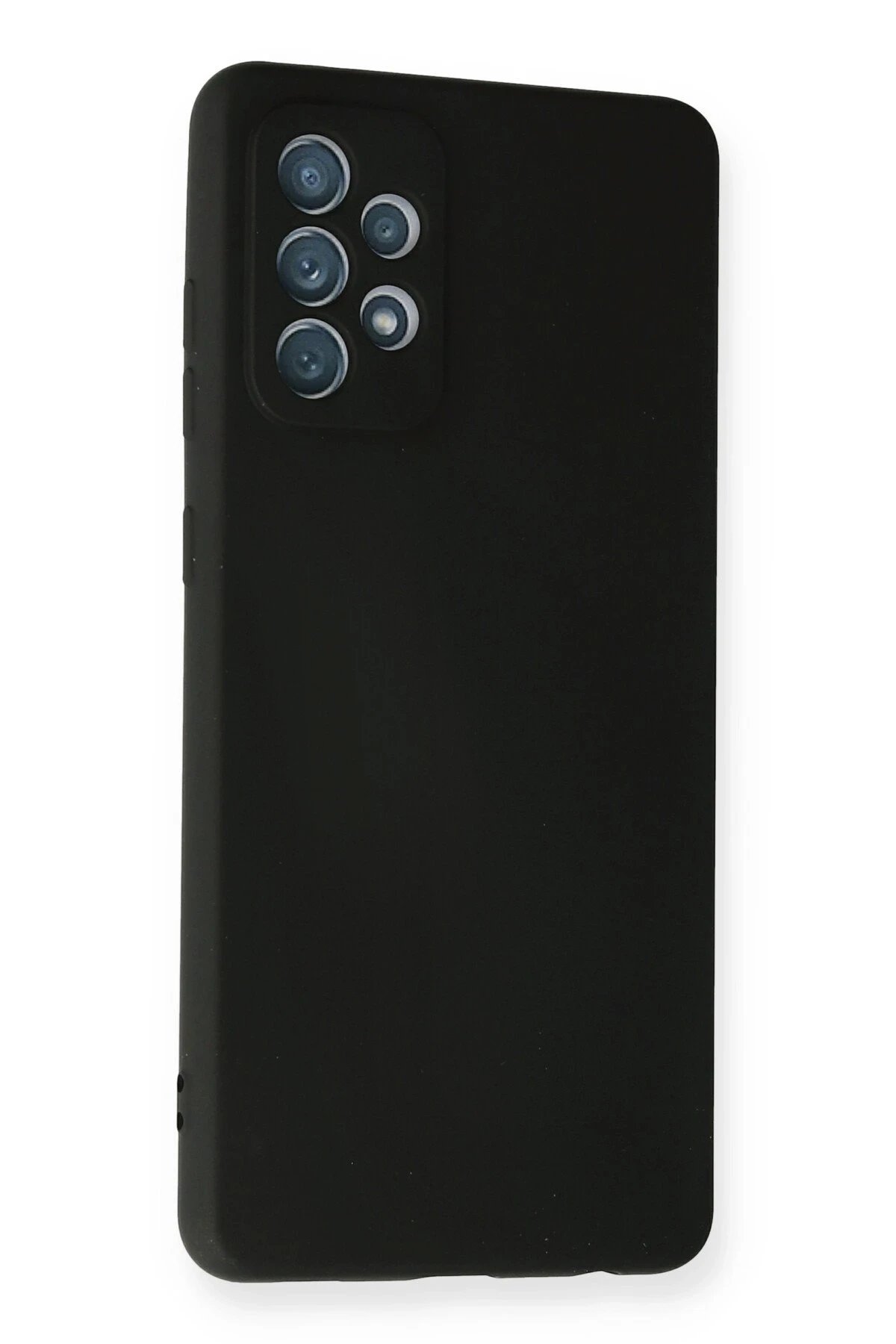 Newface Samsung Galaxy A72 Kılıf Nano içi Kadife Silikon - Siyah