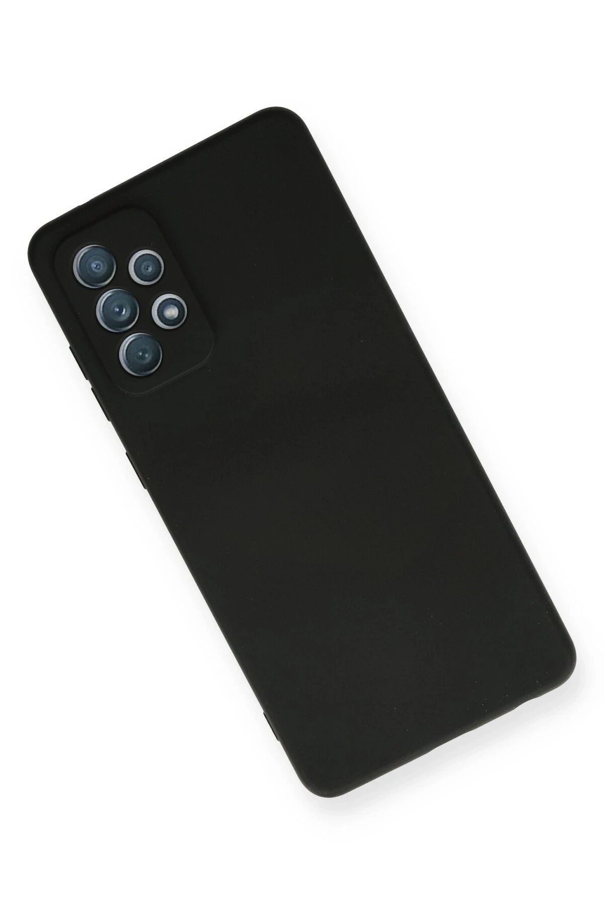 Newface Samsung Galaxy A72 Kılıf Nano içi Kadife Silikon - Siyah