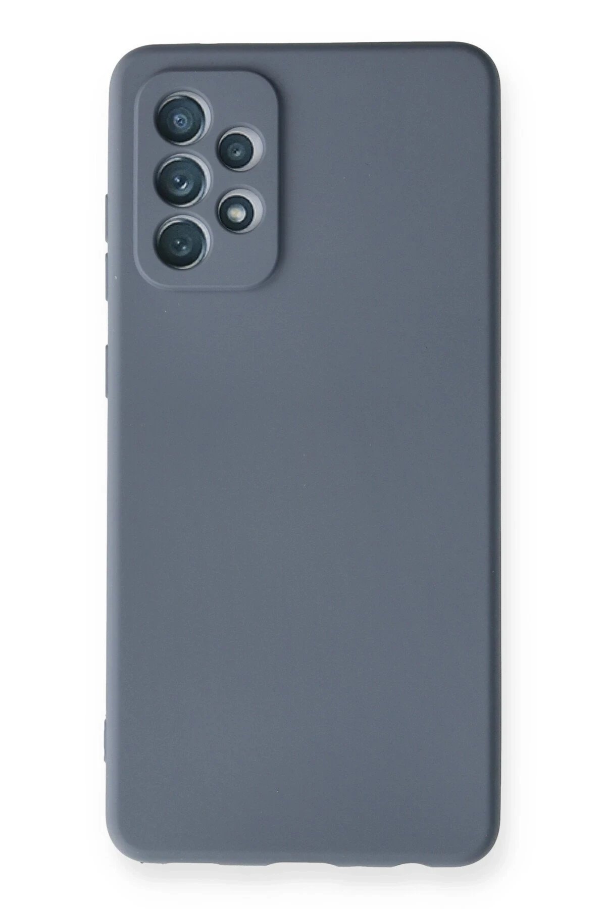 Newface Samsung Galaxy A72 Kılıf Nano içi Kadife Silikon - Gri