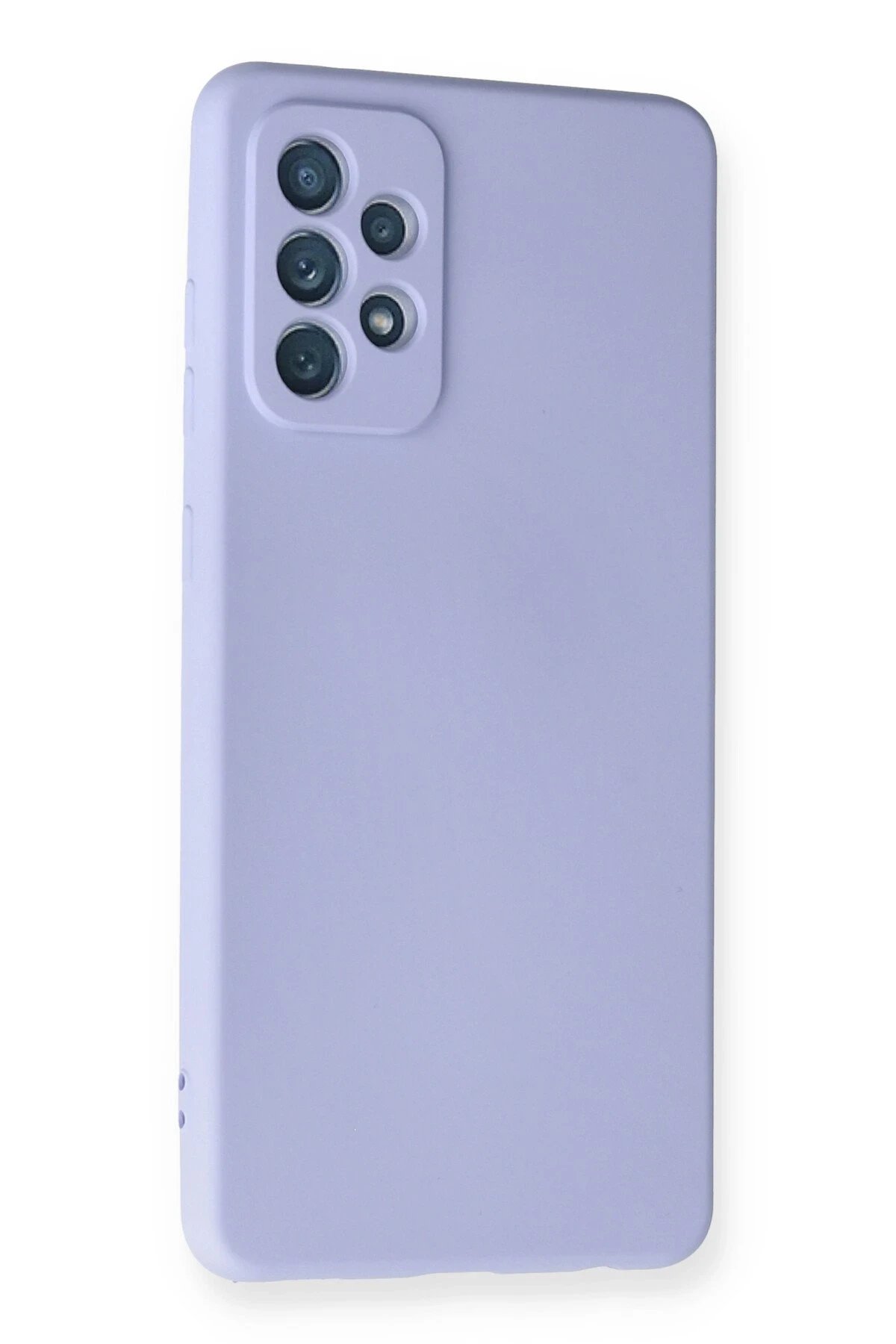 Newface Samsung Galaxy A72 Kılıf Nano içi Kadife Silikon - Lila