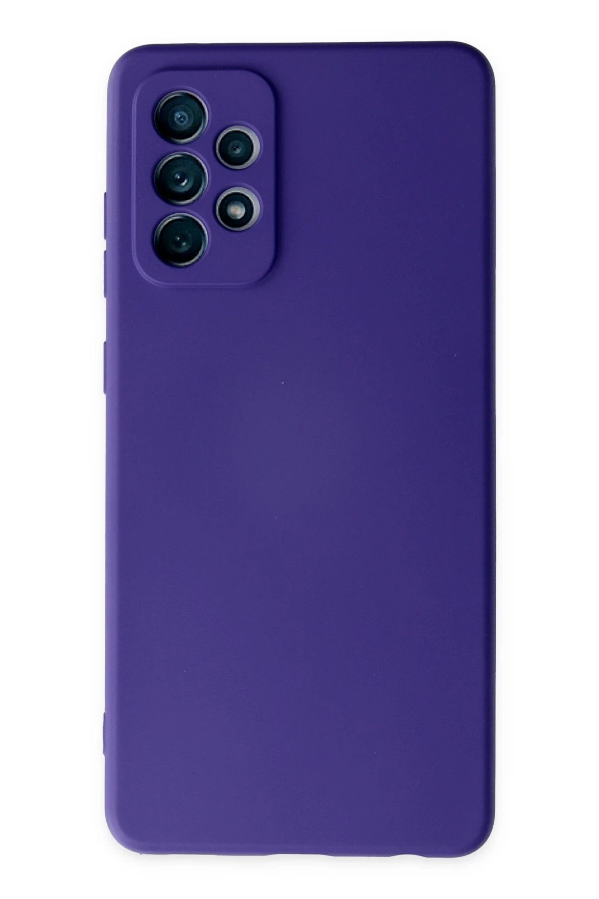 Newface Samsung Galaxy A72 Kılıf Nano içi Kadife Silikon - Mor