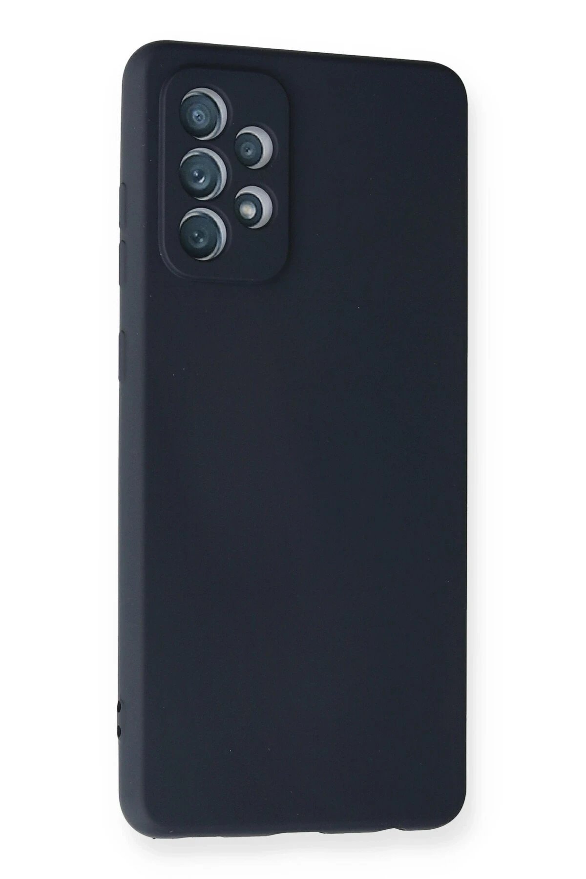 Newface Samsung Galaxy A72 Kılıf Nano içi Kadife Silikon - Lacivert