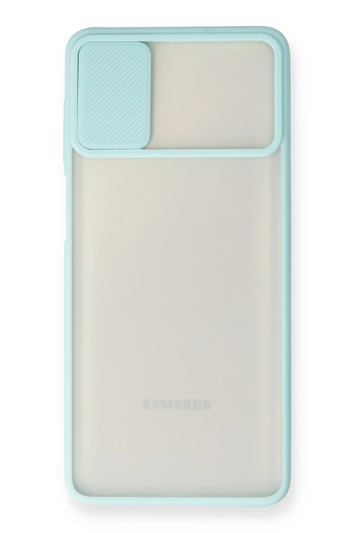 Newface Samsung Galaxy M51 Kılıf Palm Buzlu Kamera Sürgülü Silikon uaz