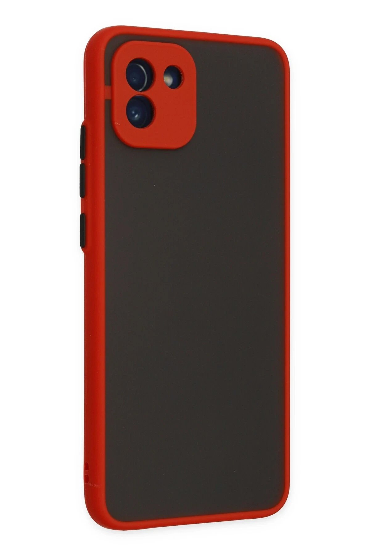 Newface Samsung Galaxy A03 Kılıf Montreal Silikon Kapak - Kırmızı