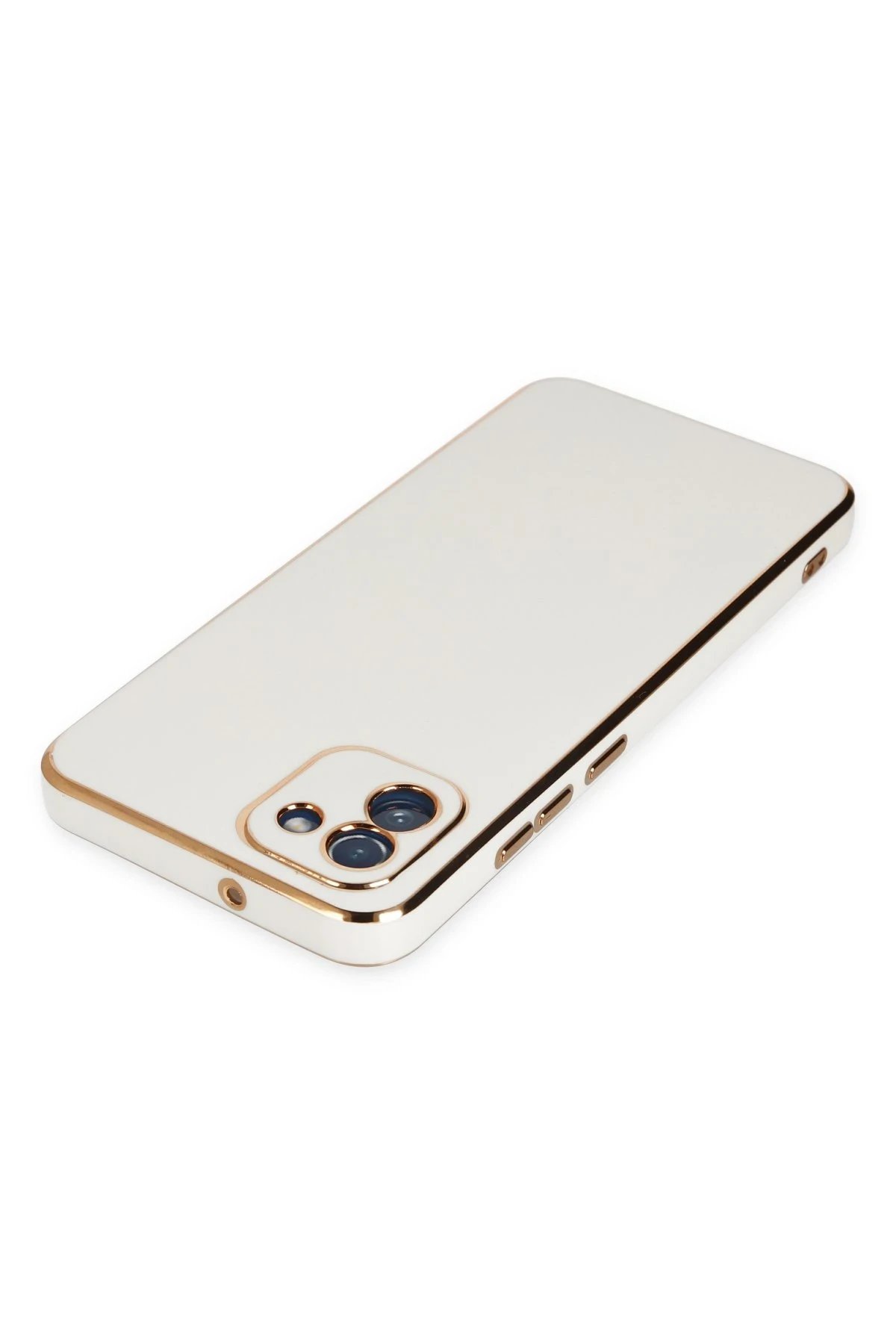 Newface Samsung Galaxy A03 Kılıf Volet Silikon - Beyaz