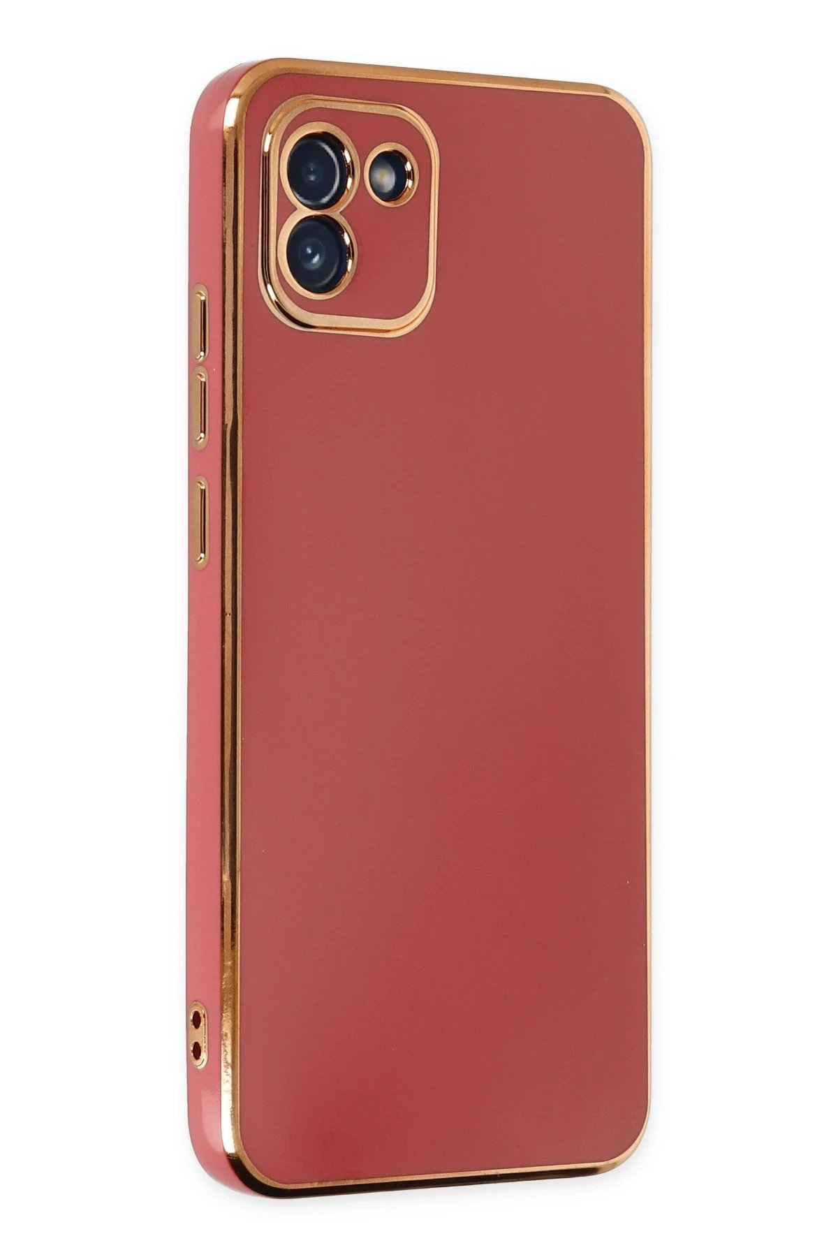 Newface Samsung Galaxy A03 Kılıf Volet Silikon - Kırmızı