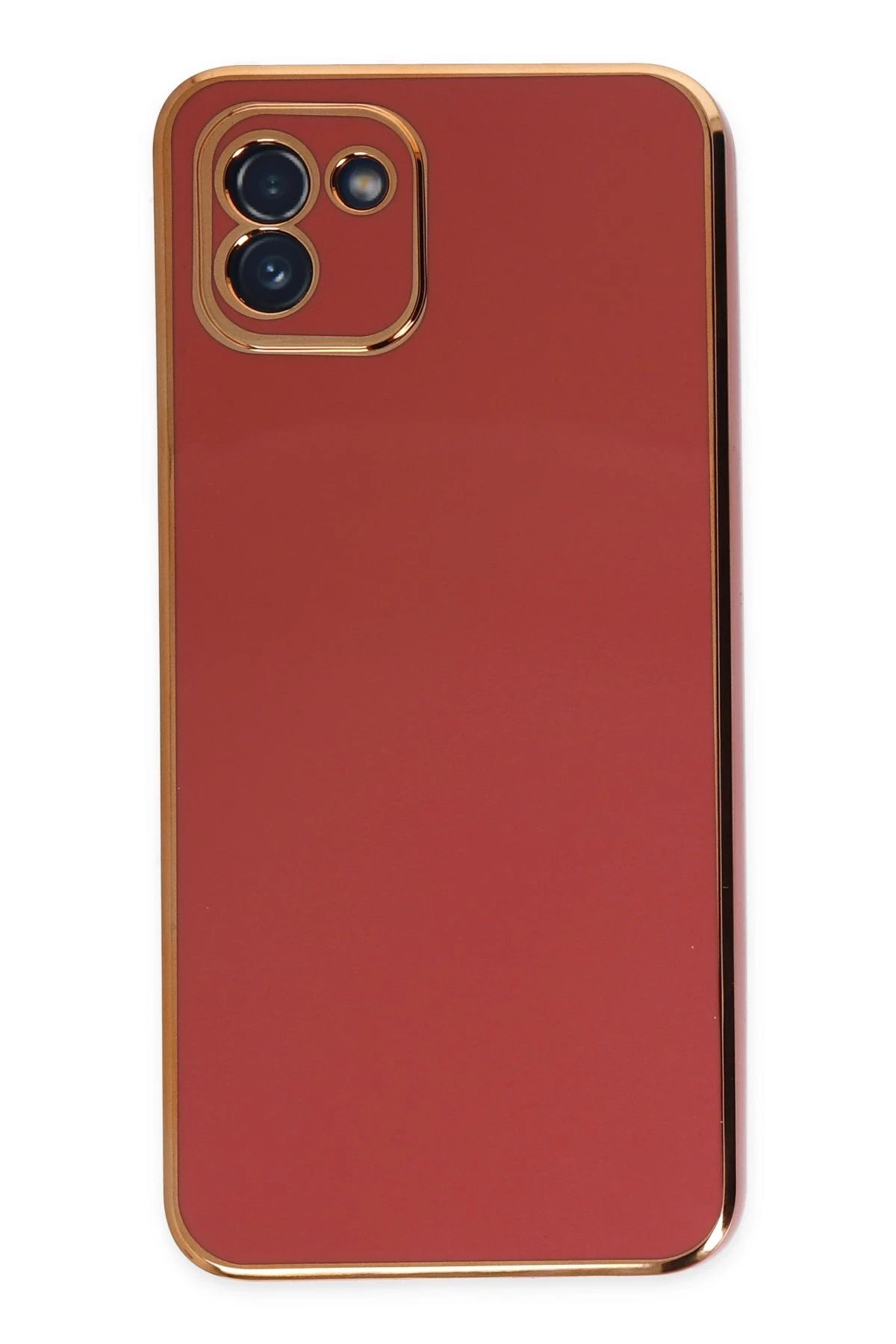 Newface Samsung Galaxy A03 Kılıf Volet Silikon - Kırmızı