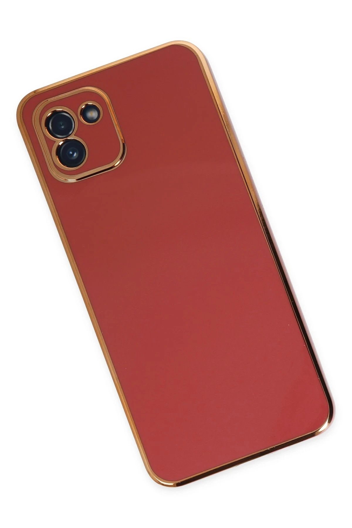 Newface Samsung Galaxy A03 Kılıf Volet Silikon - Kırmızı