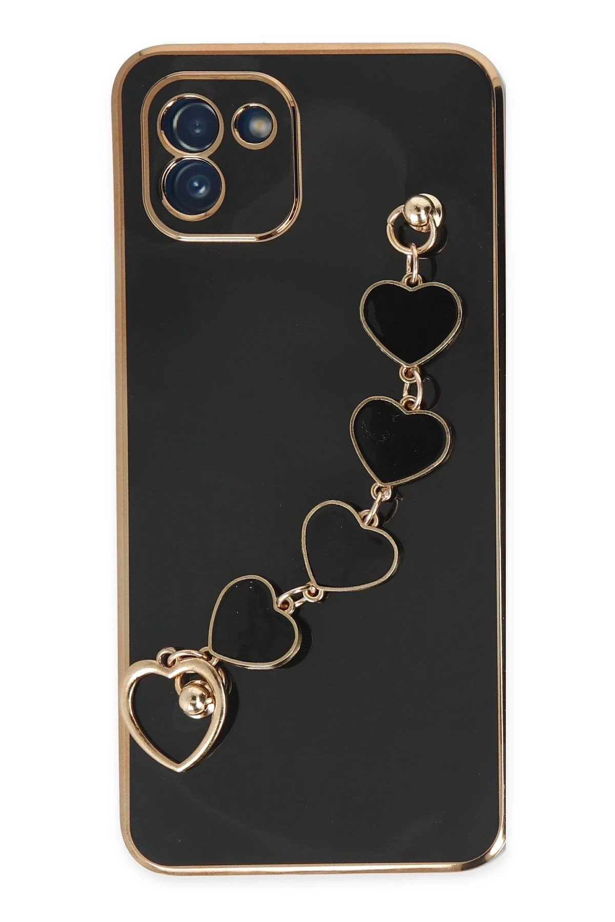 Newface Samsung Galaxy A03 Kılıf Esila Silikon - Siyah