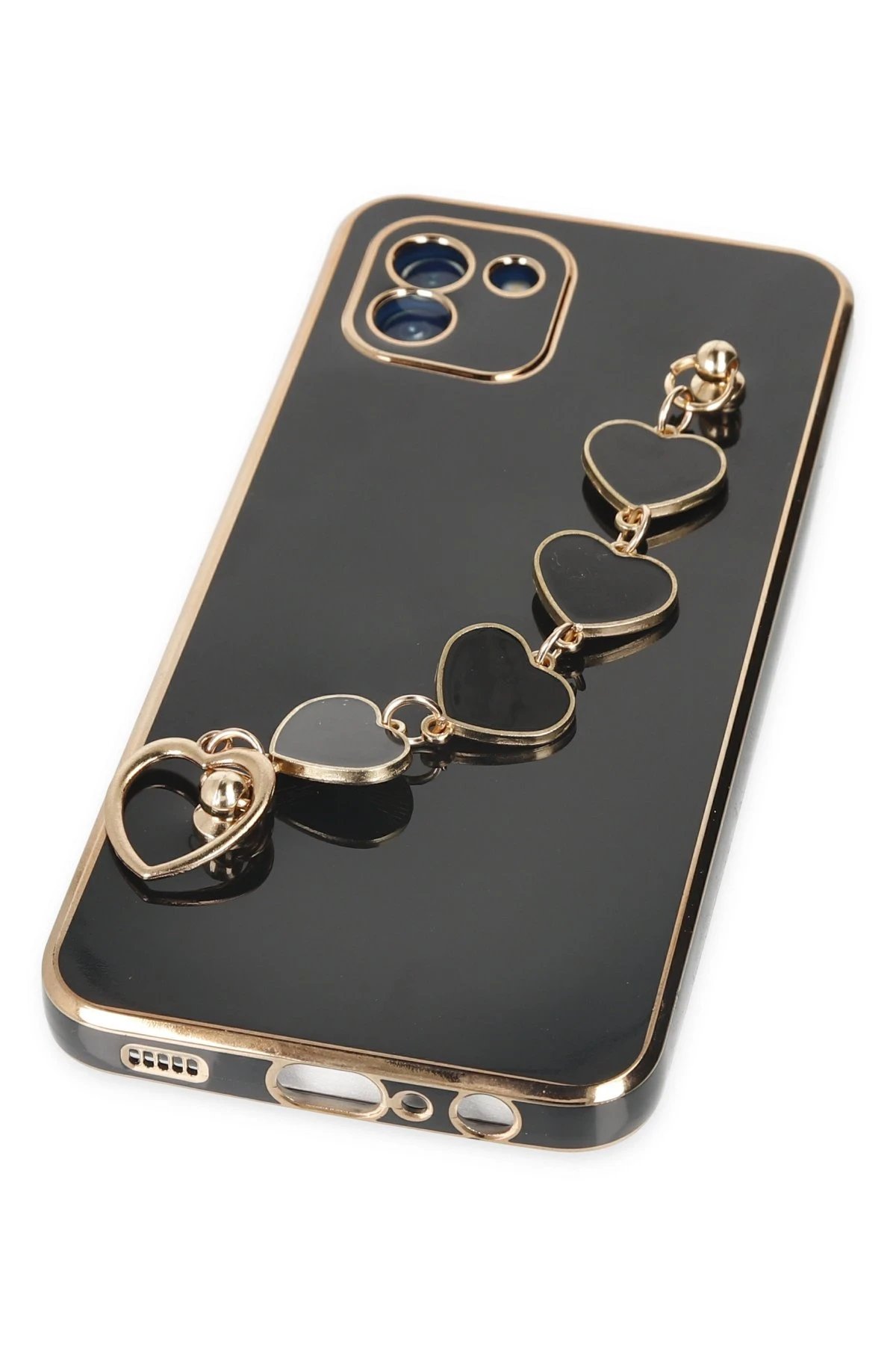 Newface Samsung Galaxy A03 Kılıf Esila Silikon - Siyah