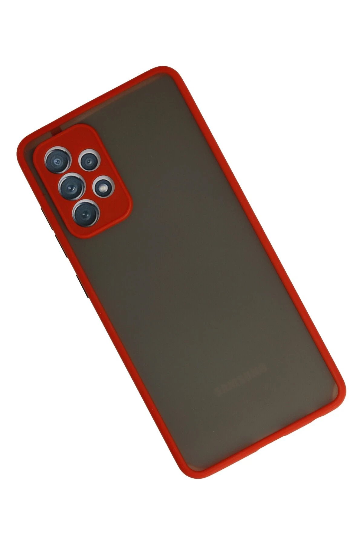 Newface Samsung Galaxy A72 Kılıf Montreal Silikon Kapak - Kırmızı