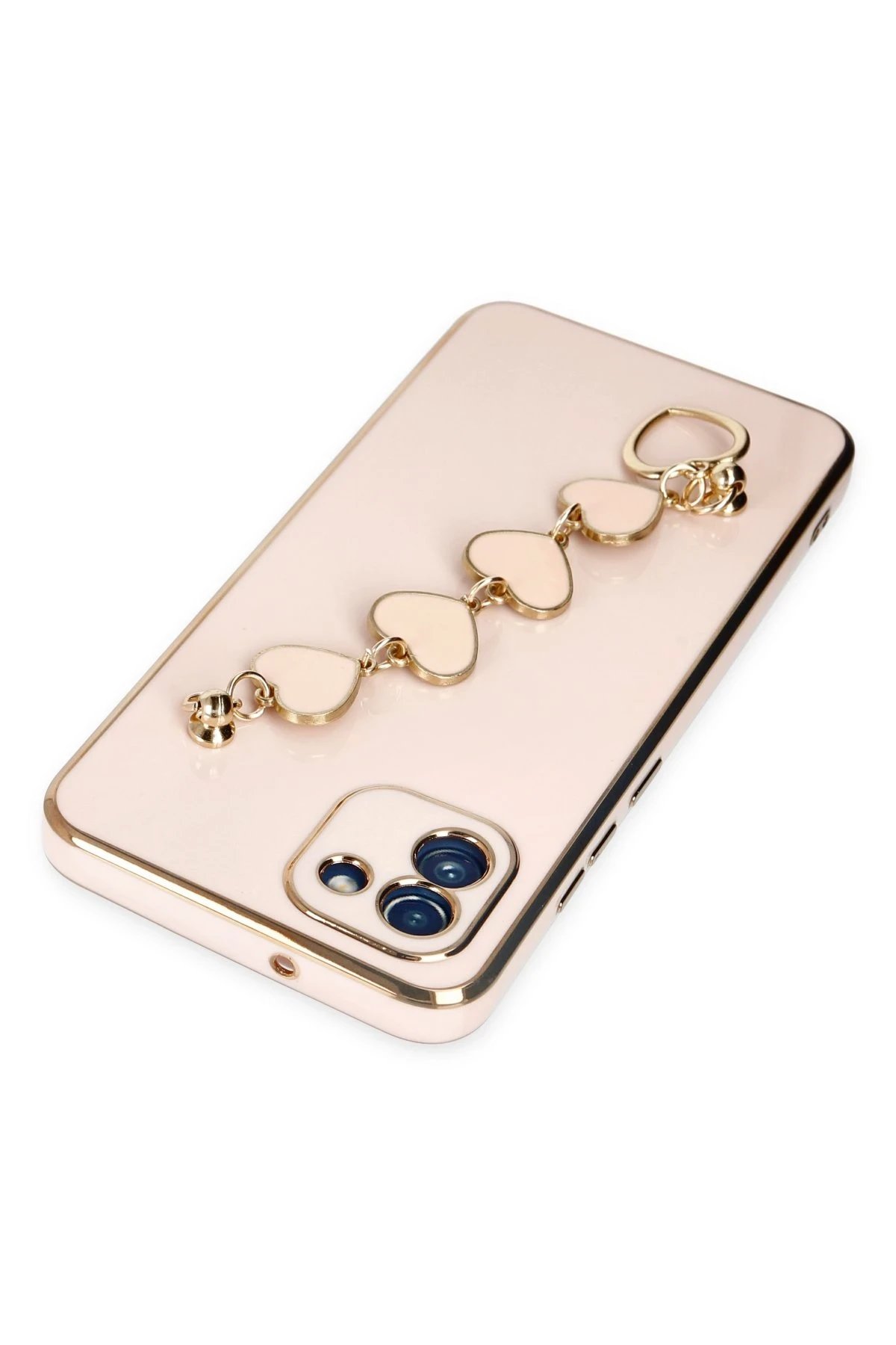 Newface Samsung Galaxy A03 Kılıf Esila Silikon - Pudra