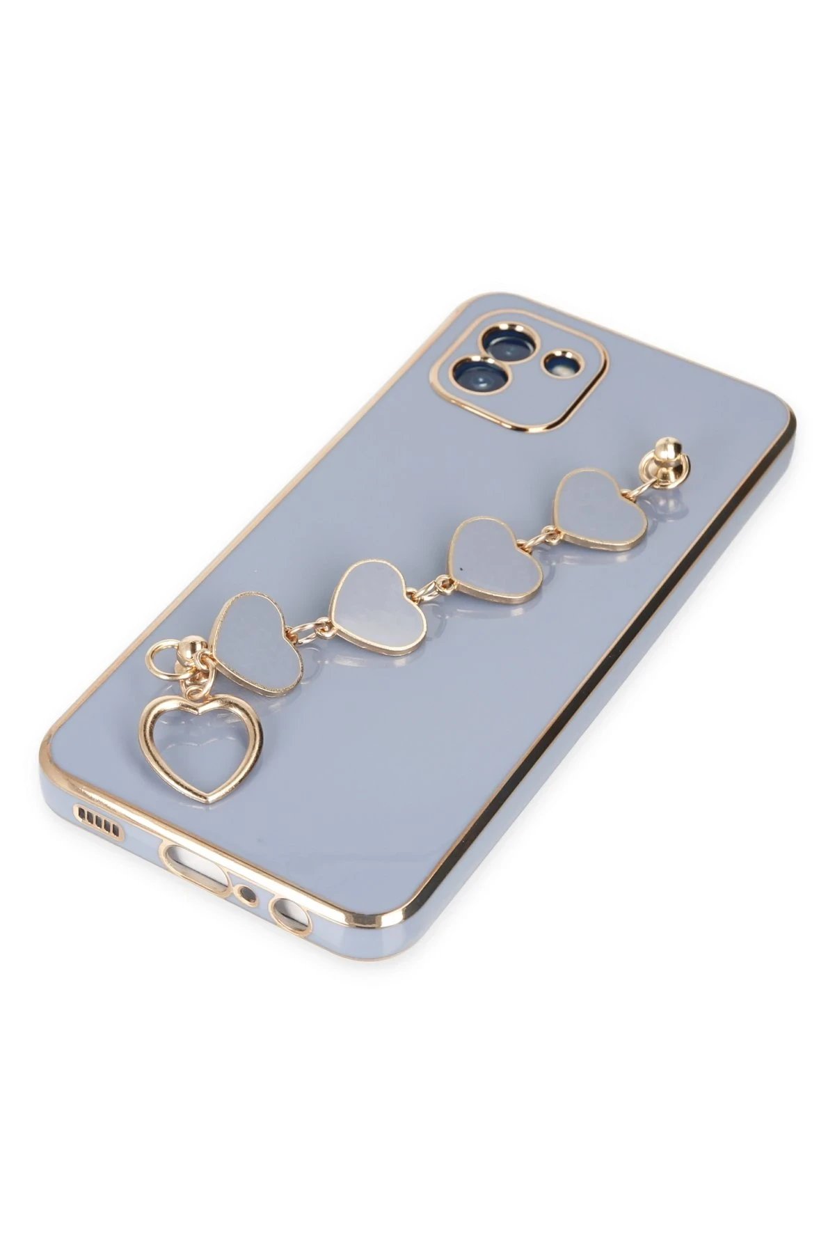 Newface Samsung Galaxy A03 Kılıf Esila Silikon - Gri