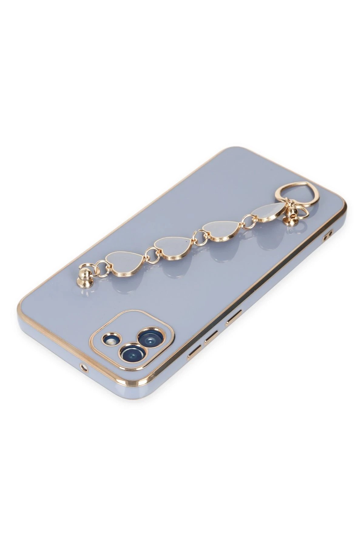 Newface Samsung Galaxy A03 Kılıf Esila Silikon - Gri