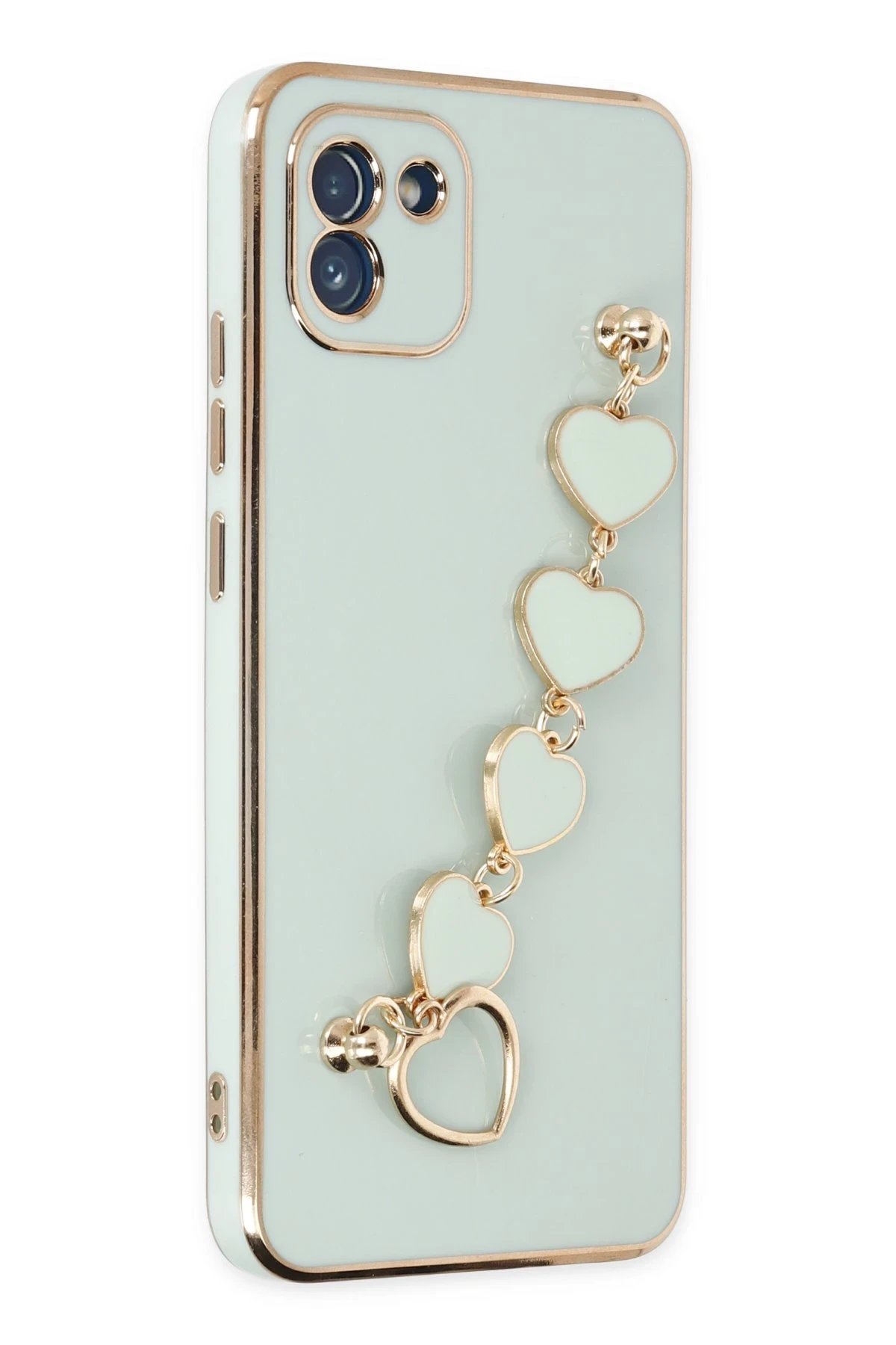 Newface Samsung Galaxy A03 Kılıf Esila Silikon - Su Yeşili