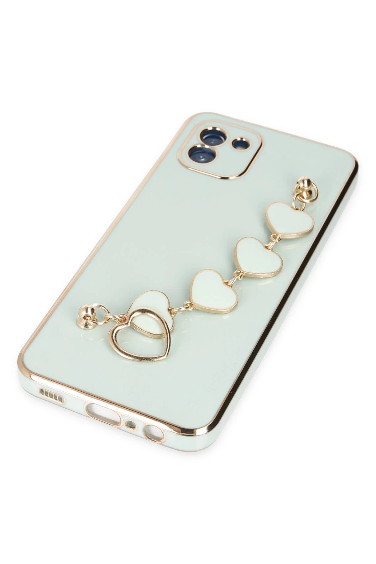 Newface Samsung Galaxy A03 Kılıf Esila Silikon - Su Yeşili