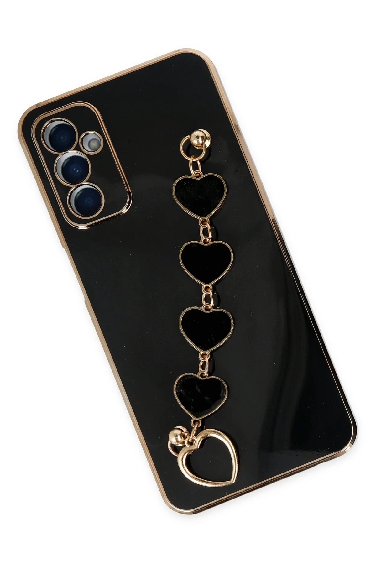 Newface Samsung Galaxy M23 Kılıf Esila Silikon - Siyah