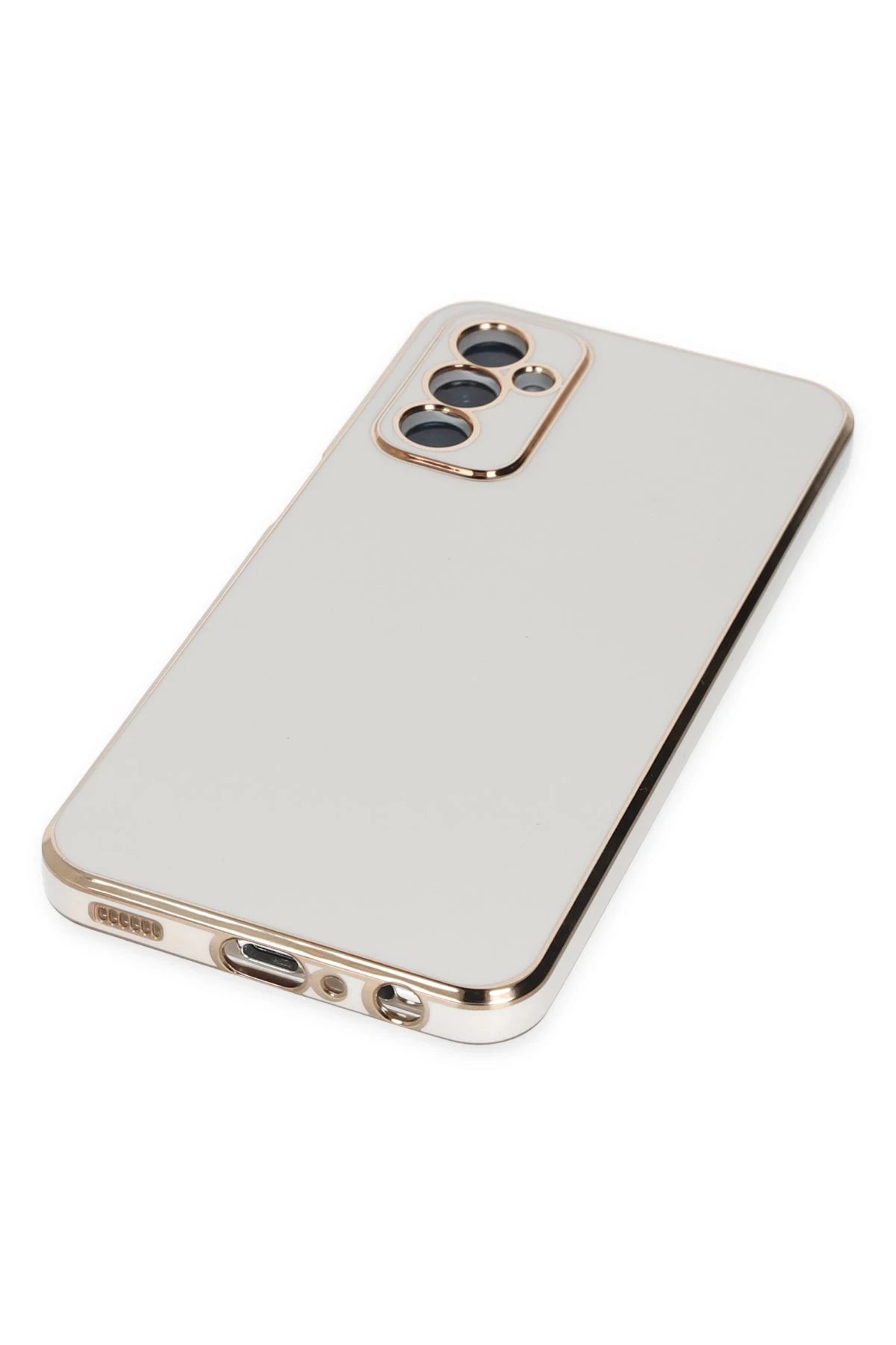 Newface Samsung Galaxy M23 Kılıf Volet Silikon - Beyaz