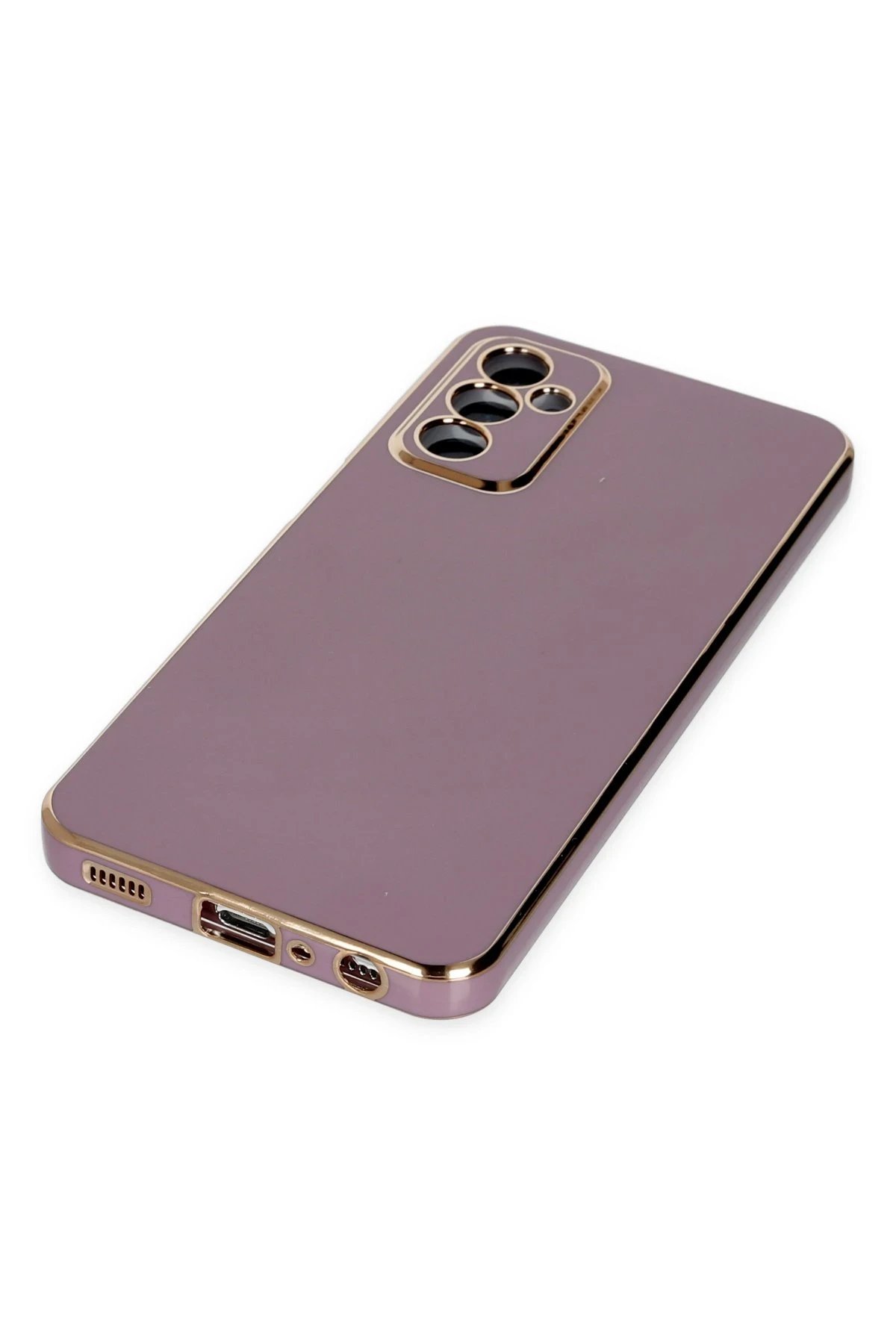 Newface Samsung Galaxy M23 Kılıf Volet Silikon - Mor