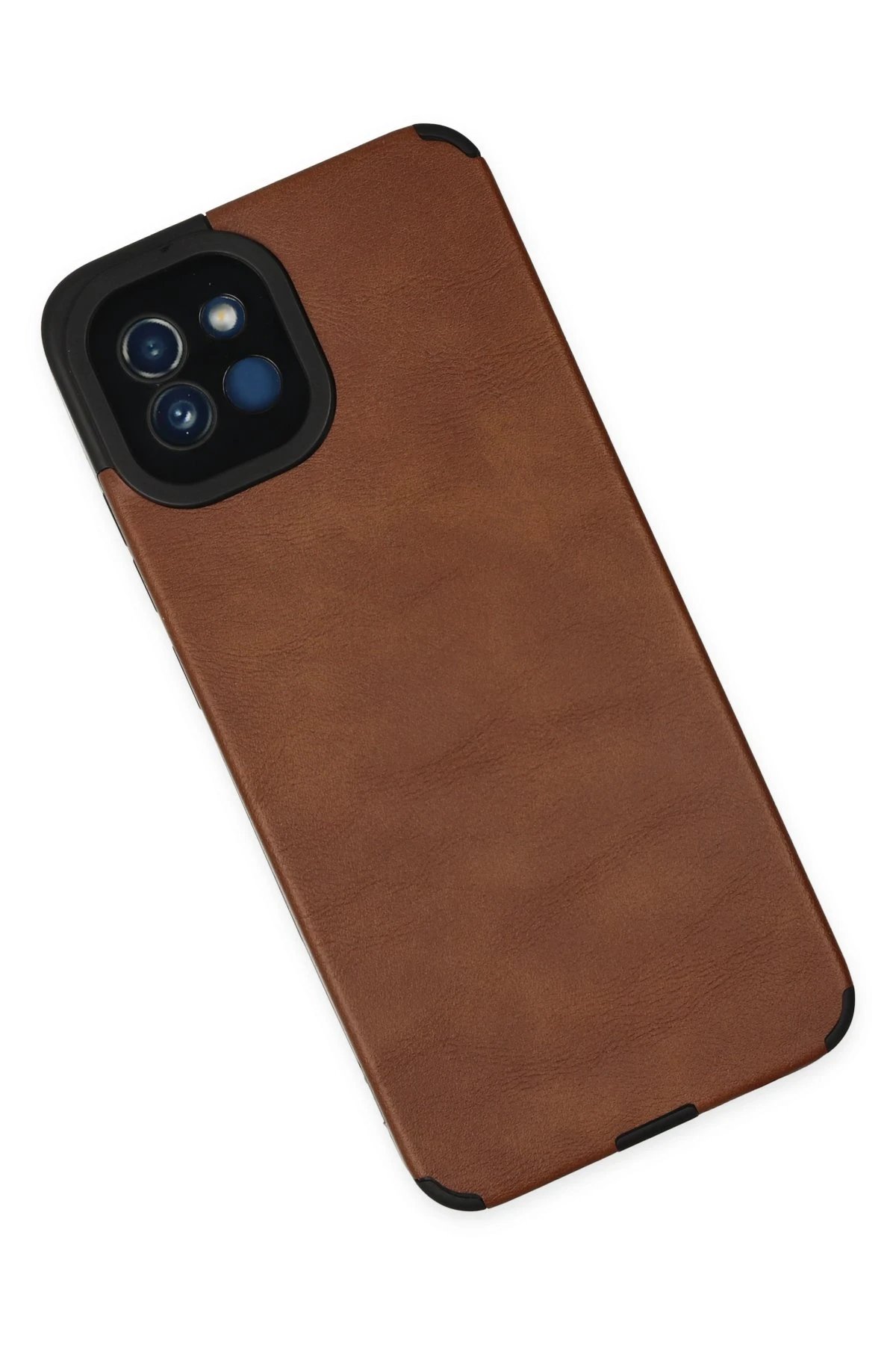 Newface Samsung Galaxy A03 Kılıf Loop Deri Silikon - Kahverengi