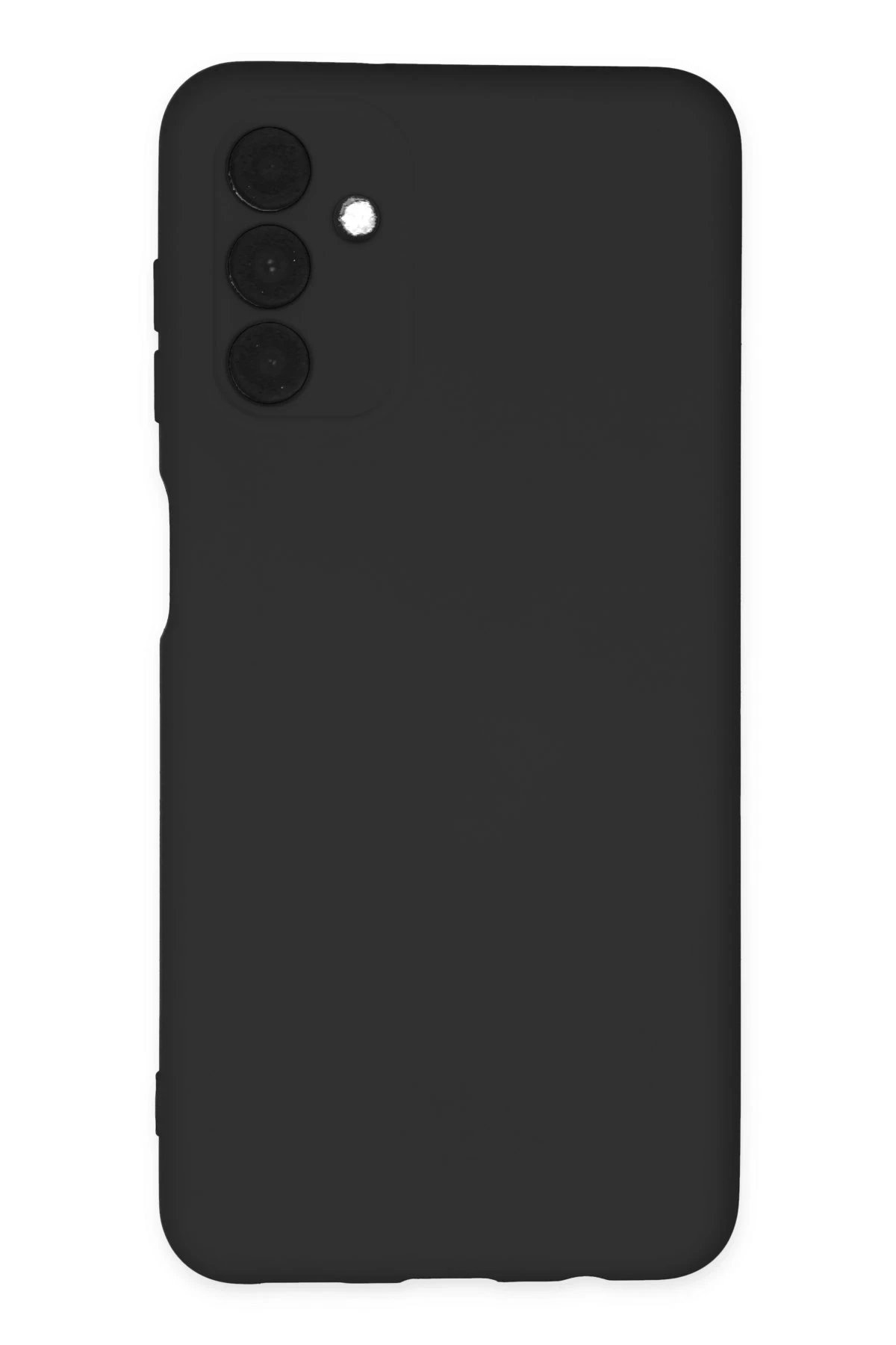 Newface Samsung Galaxy A04S Kılıf Nano içi Kadife Silikon - Siyah