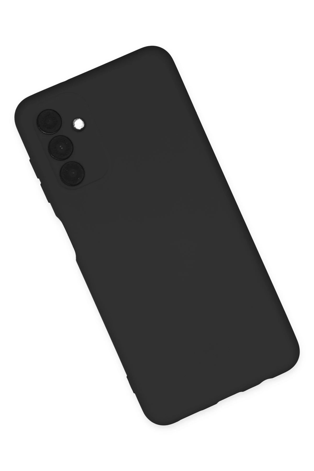 Newface Samsung Galaxy A04S Kılıf Nano içi Kadife Silikon - Siyah