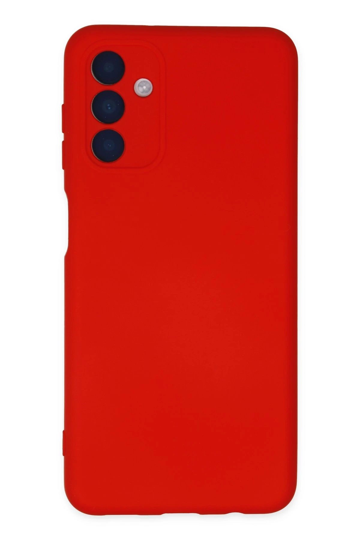 Newface Samsung Galaxy A04S Kılıf Nano içi Kadife Silikon - Kırmızı