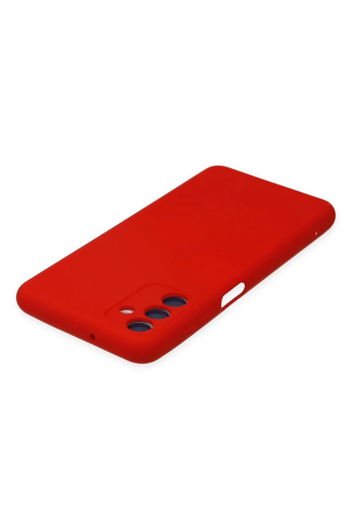 Newface Samsung Galaxy A04S Kılıf Nano içi Kadife Silikon - Kırmızı