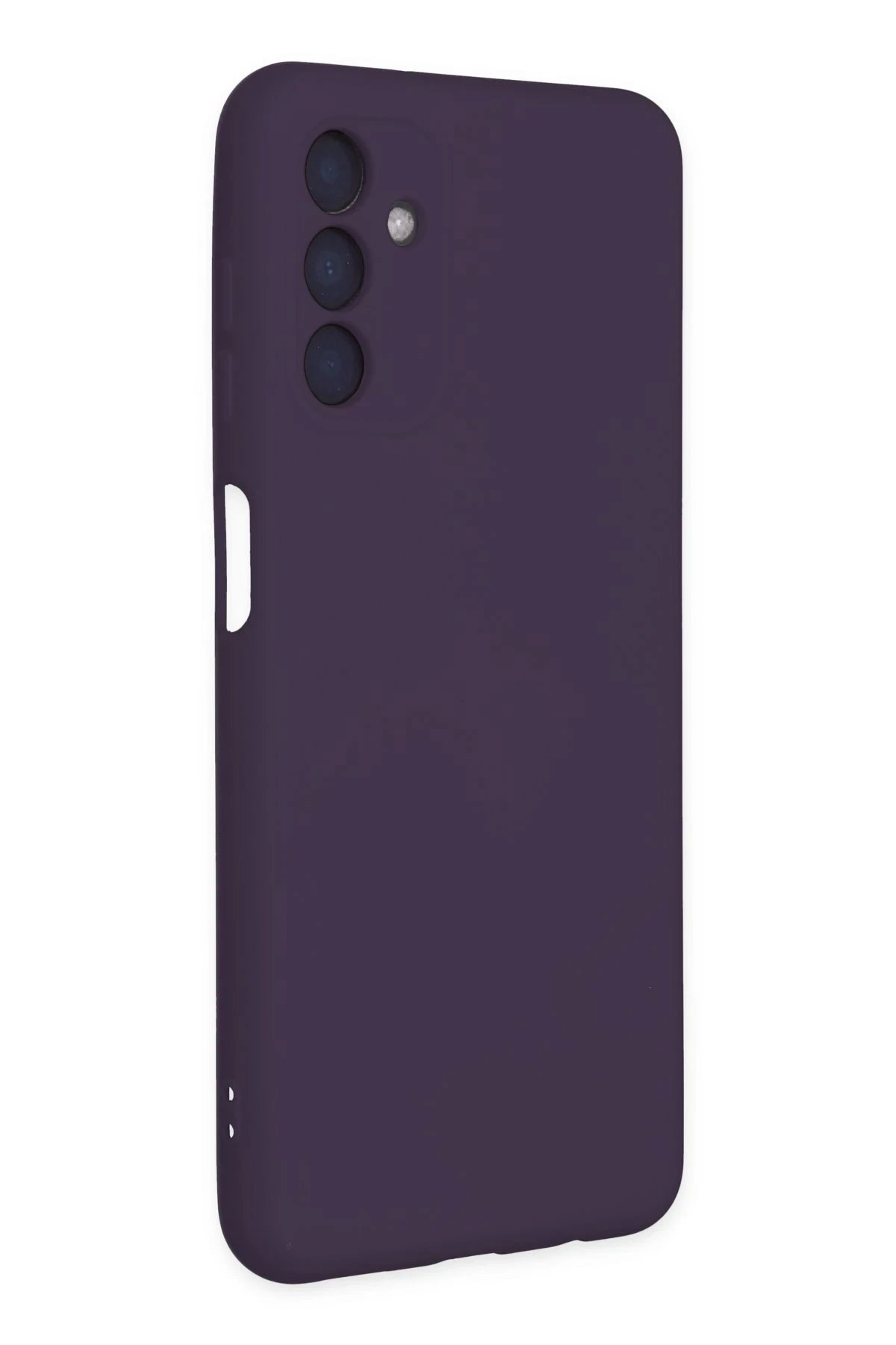 Newface Samsung Galaxy A04S Kılıf Nano içi Kadife Silikon - Mor