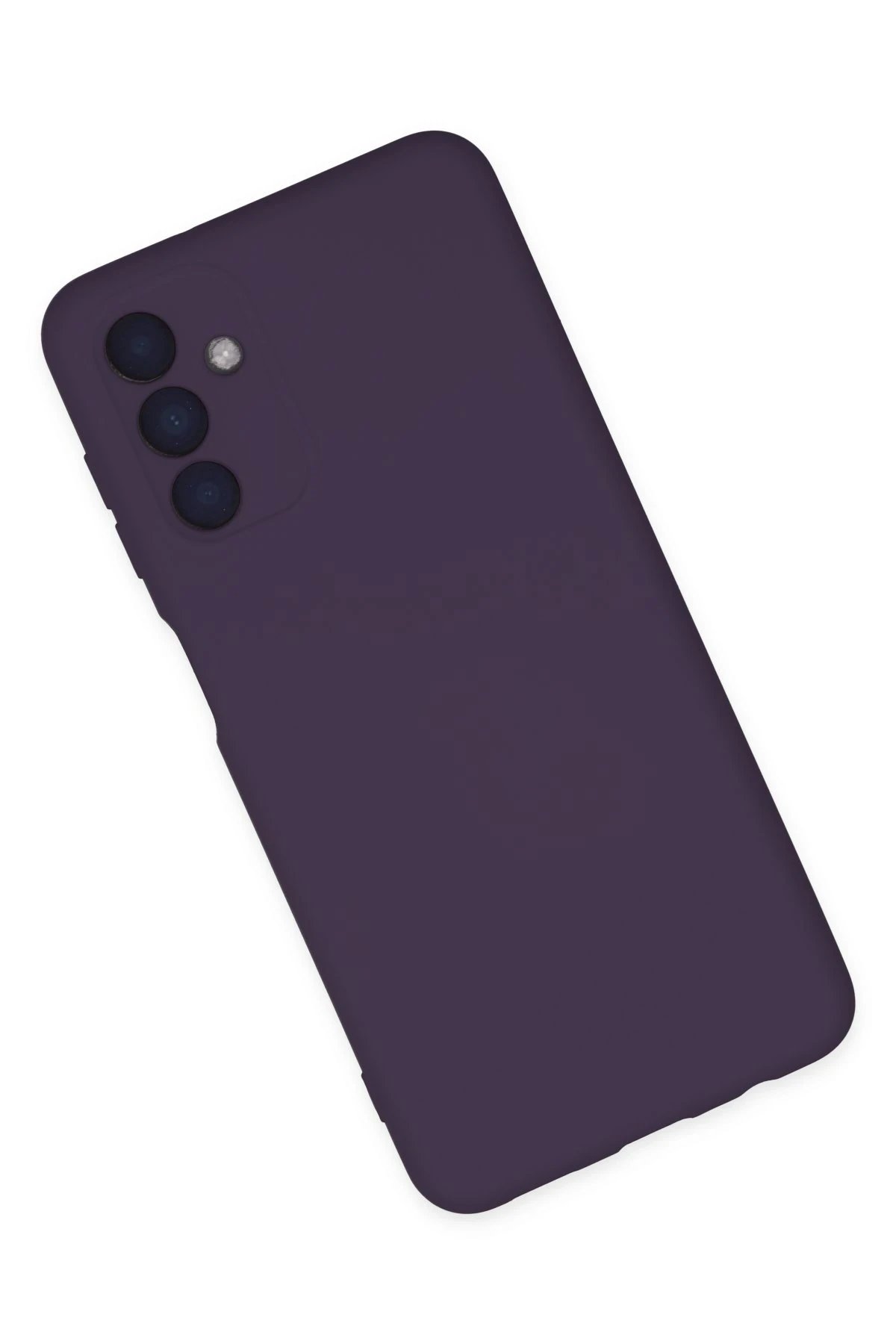 Newface Samsung Galaxy A04S Kılıf Nano içi Kadife Silikon - Mor