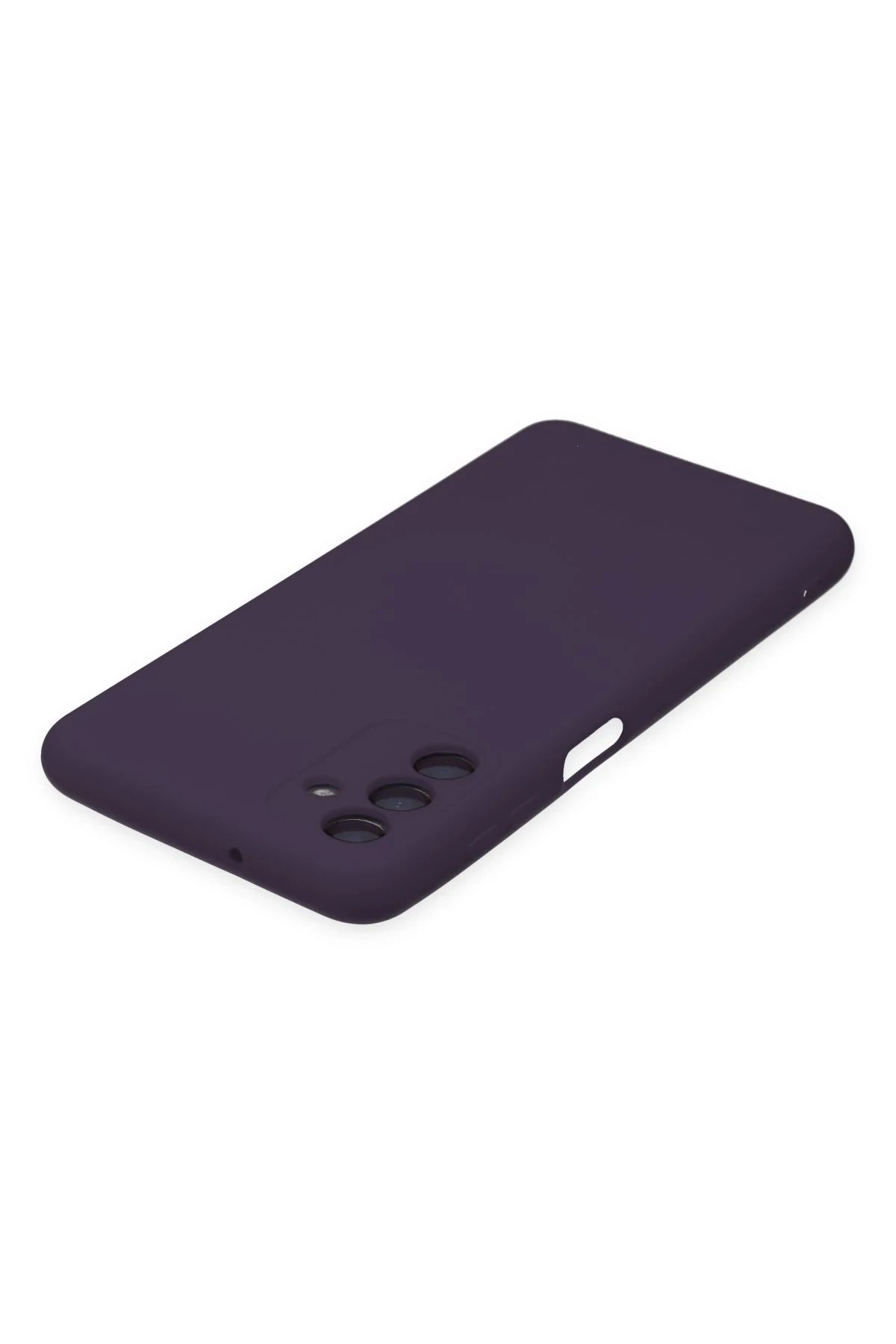 Newface Samsung Galaxy A04S Kılıf Nano içi Kadife Silikon - Mor