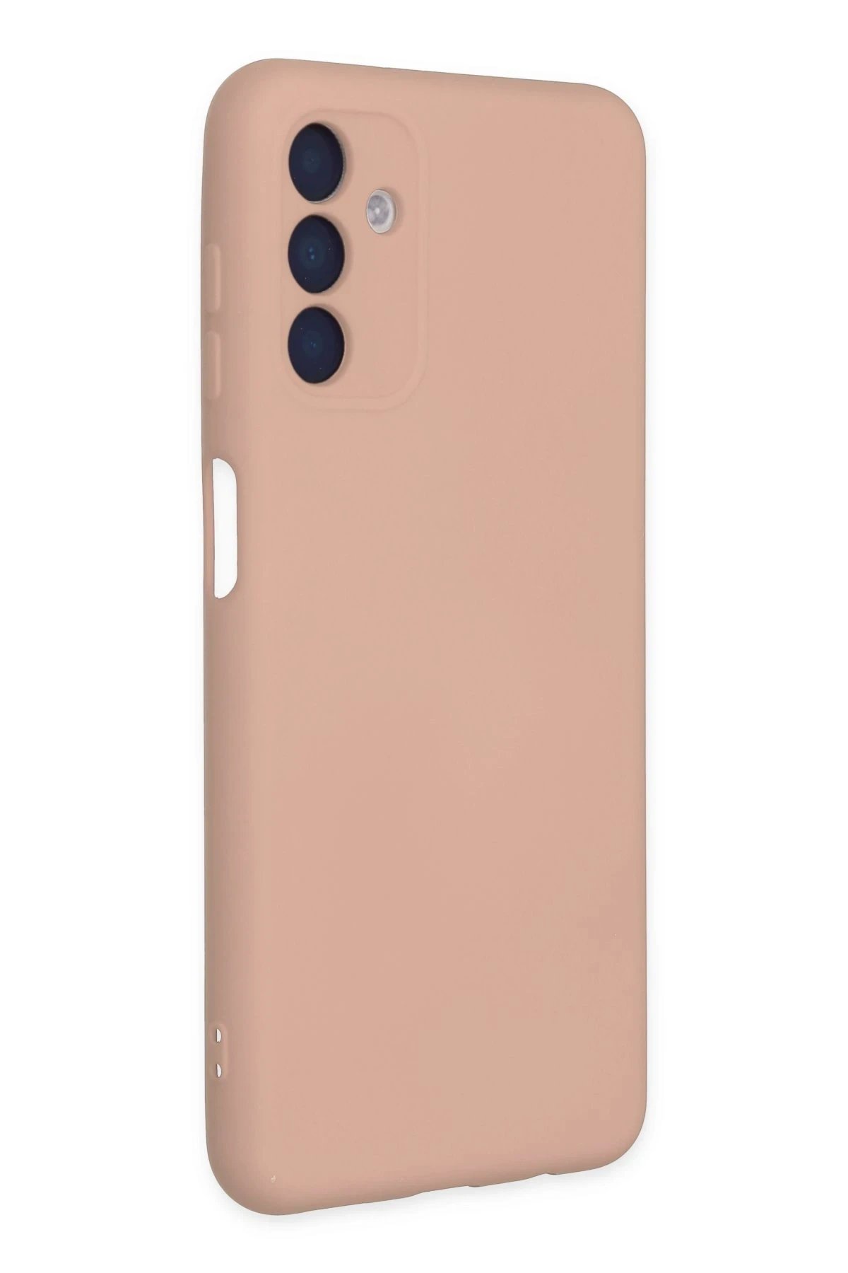 Newface Samsung Galaxy A04S Kılıf Nano içi Kadife Silikon - Pudra