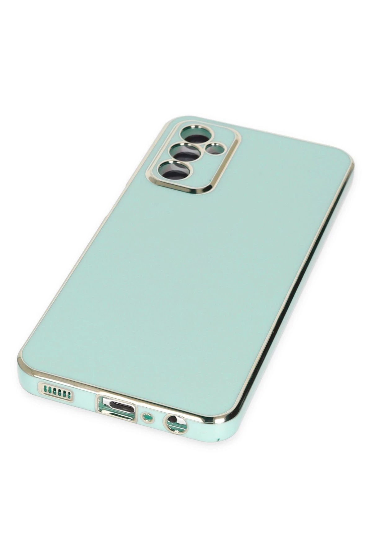 Newface Samsung Galaxy A04S Kılıf Volet Silikon - Açık Yeşil