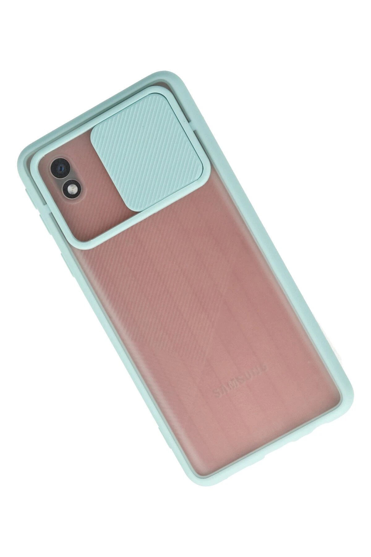 Newface Samsung Galaxy A01 Core Kılıf Palm Buzlu Kamera Sürgülü Silikon uaz