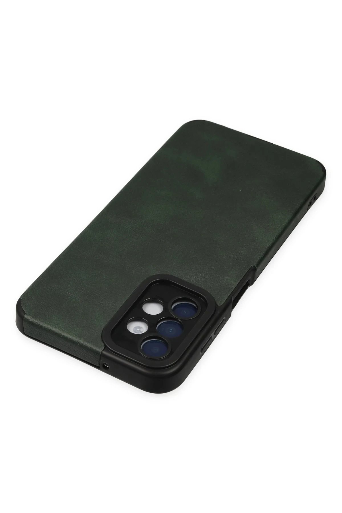 Newface Samsung Galaxy A04S Kılıf Loop Deri Silikon - Yeşil