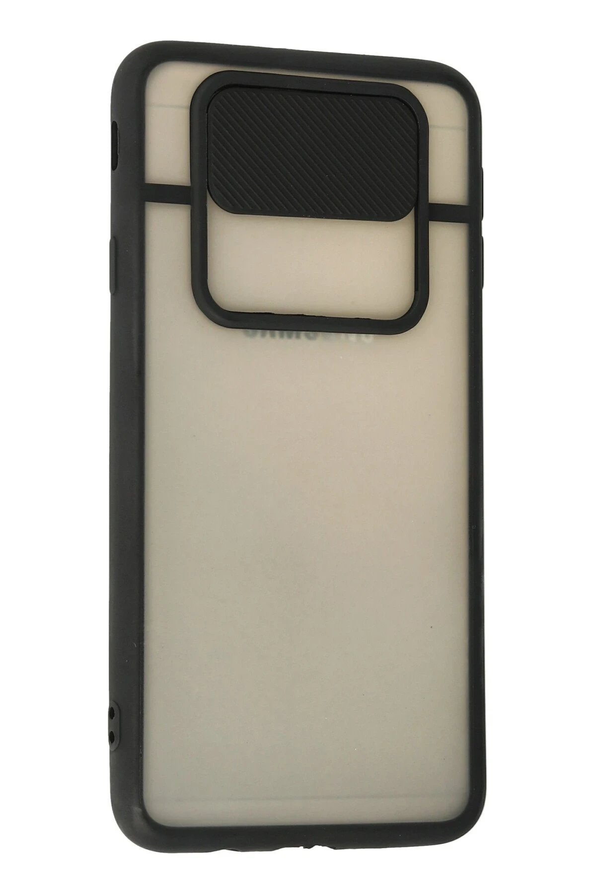 Newface Samsung Galaxy J7 Prime Kılıf Palm Buzlu Kamera Sürgülü Silikon - Siyah