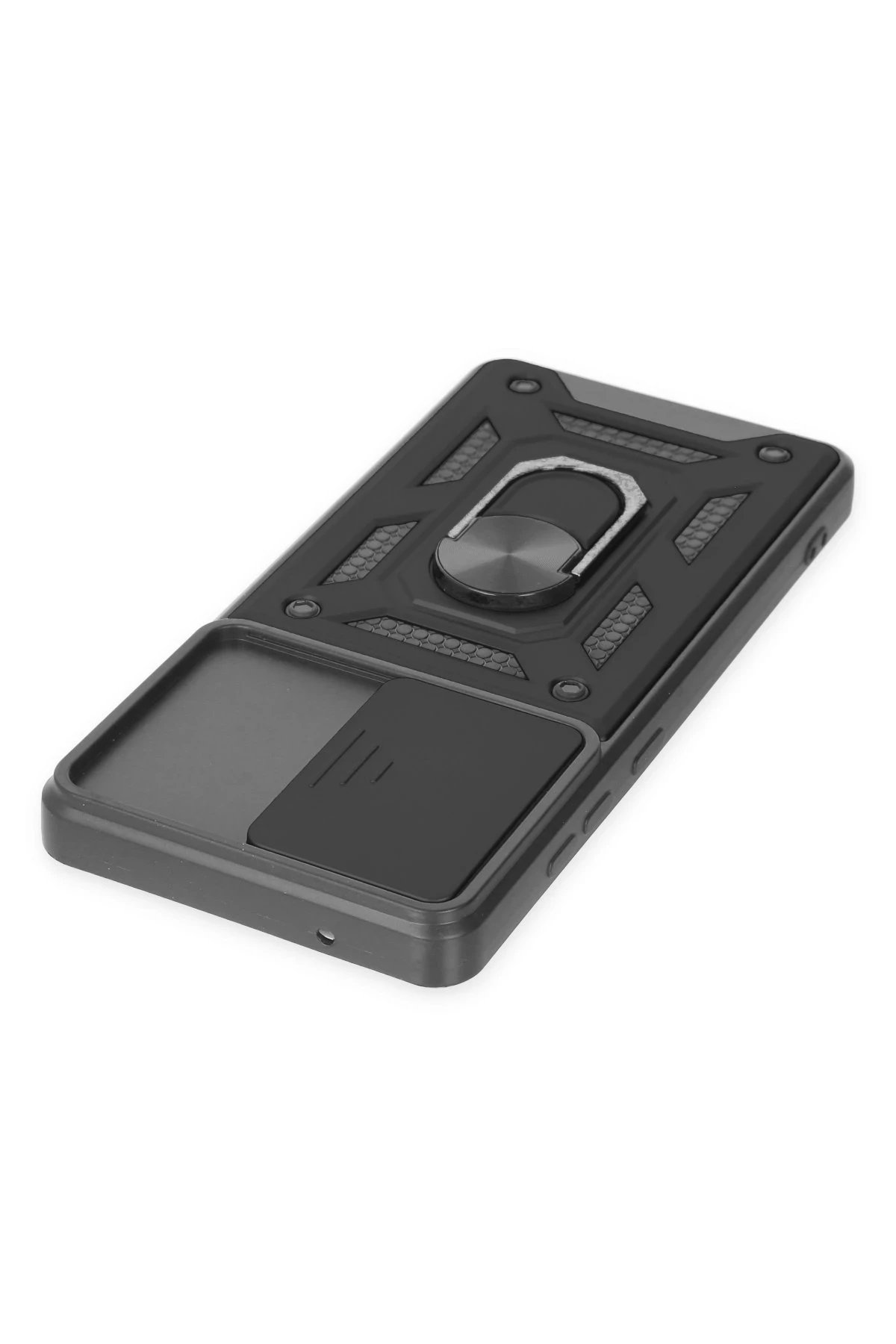 Newface Samsung Galaxy S20 FE Kılıf Pars Lens Yüzüklü Silikon - Siyah